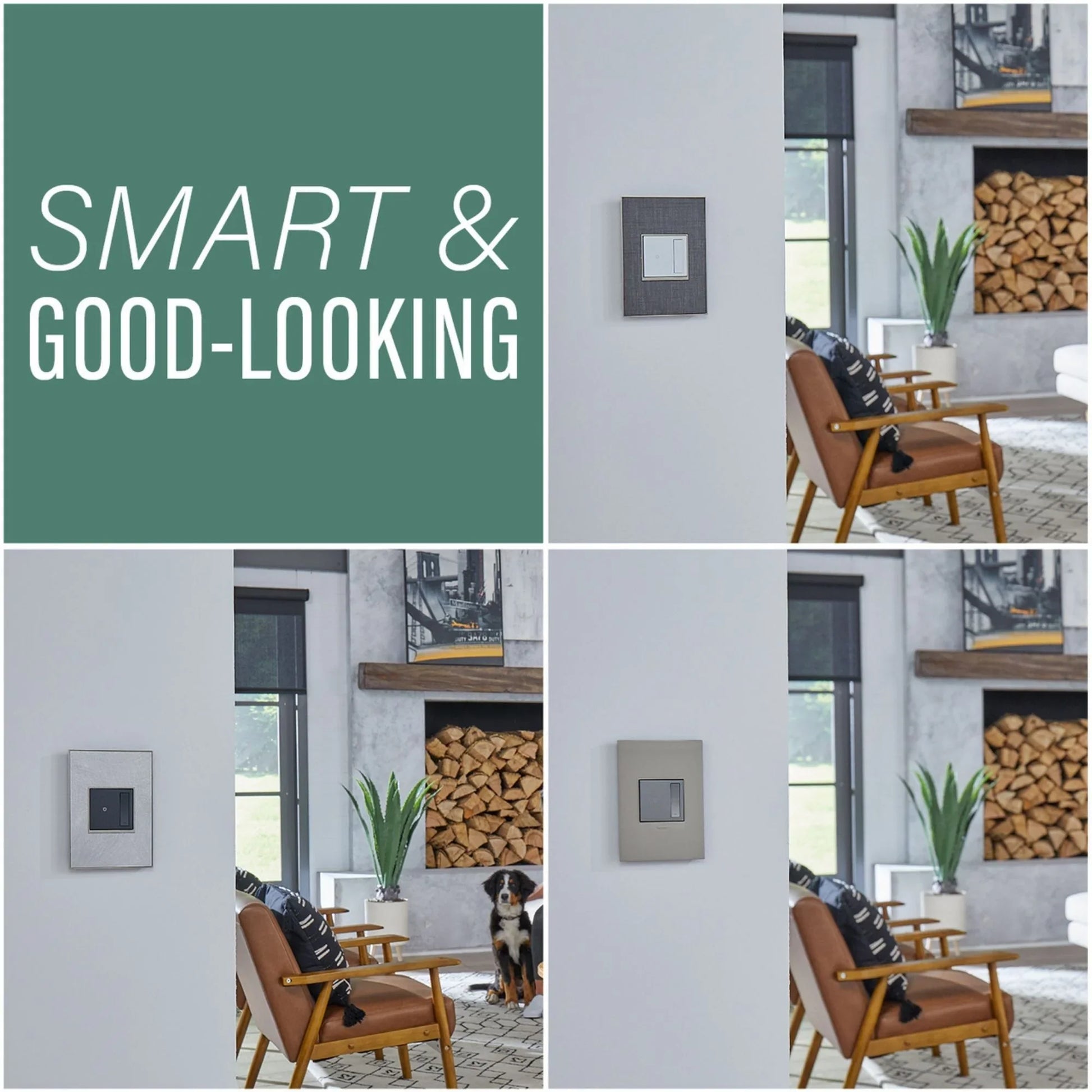 adorne Smart Switch With Netatmo, 15A, Magnesium - Bees Lighting