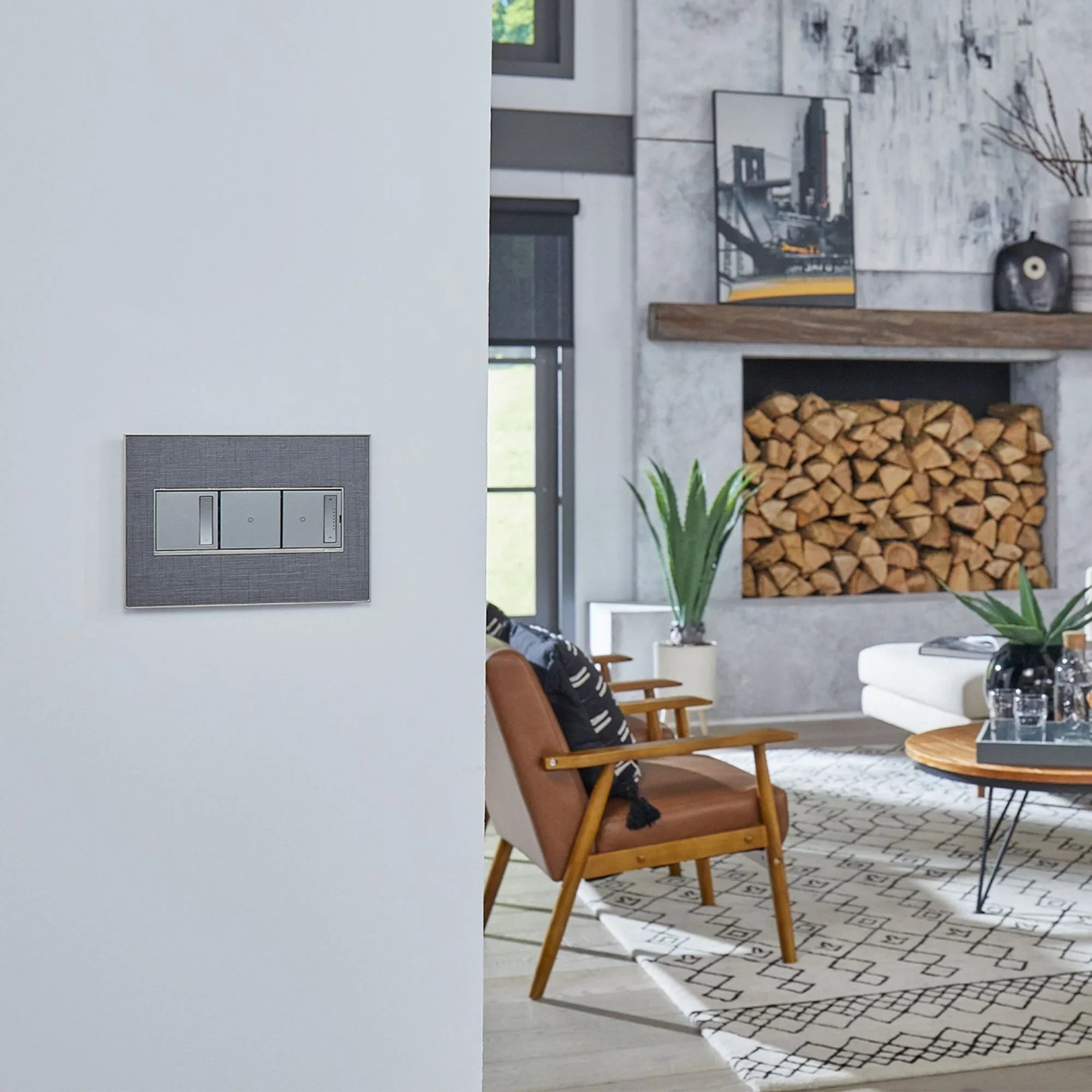 adorne Smart Switch With Netatmo, 15A, Magnesium - Bees Lighting