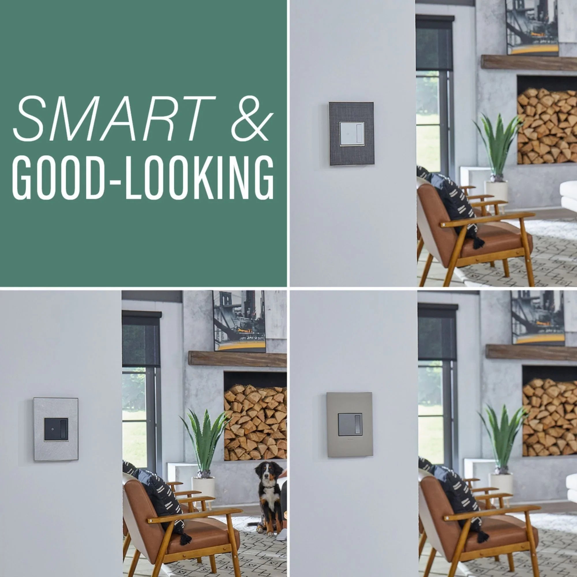 adorne Wireless Smart Switch with Netatmo, Magnesium - Bees Lighting