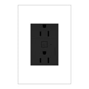 adorne 15A Smart Outlet with Netatmo Plus-Size, Graphite - Bees Lighting