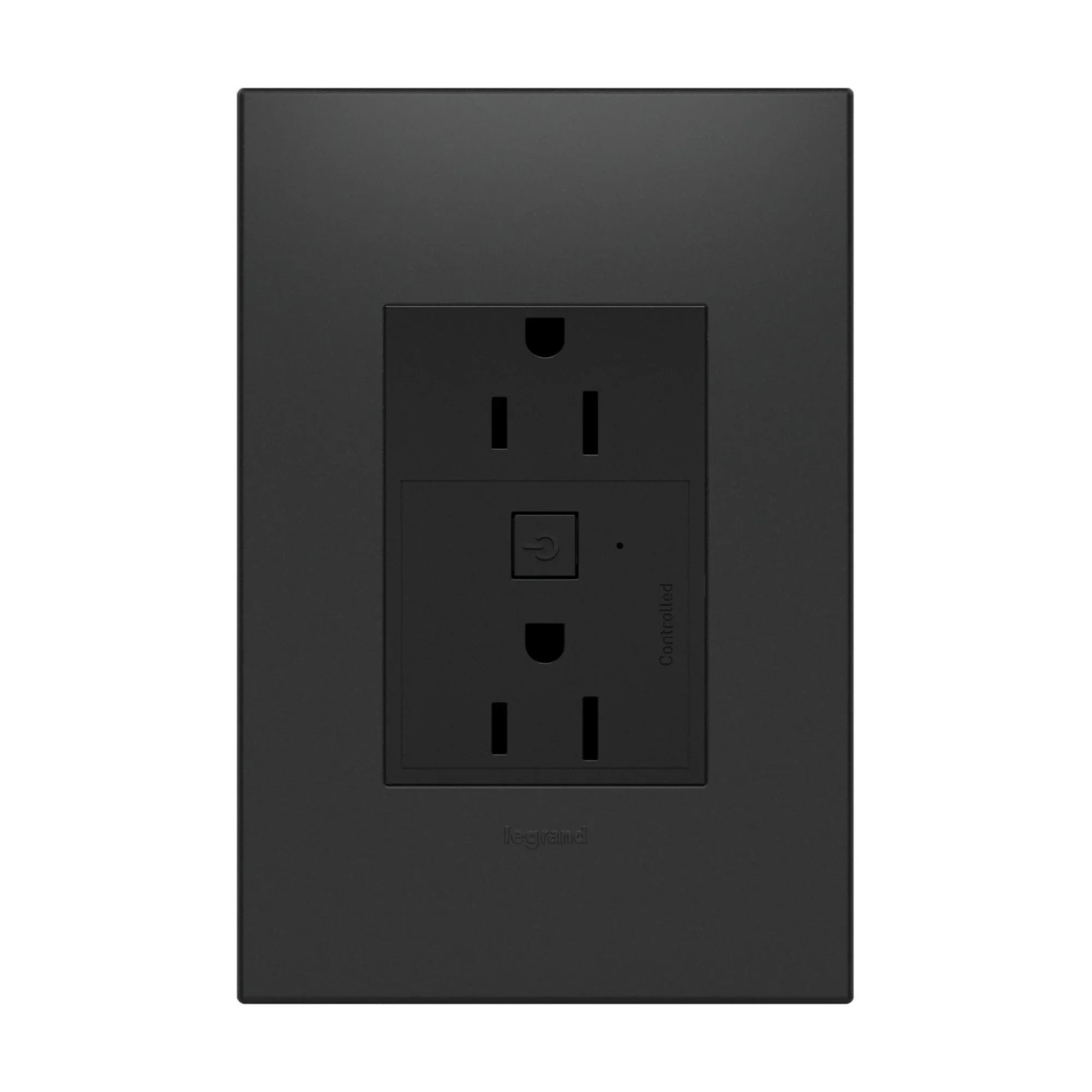 adorne 15A Smart Outlet with Netatmo Plus-Size, Graphite - Bees Lighting