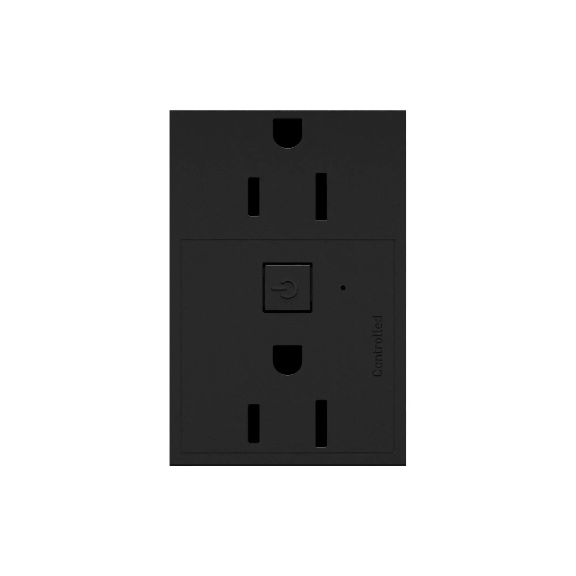 adorne 15A Smart Outlet with Netatmo Plus-Size, Graphite - Bees Lighting