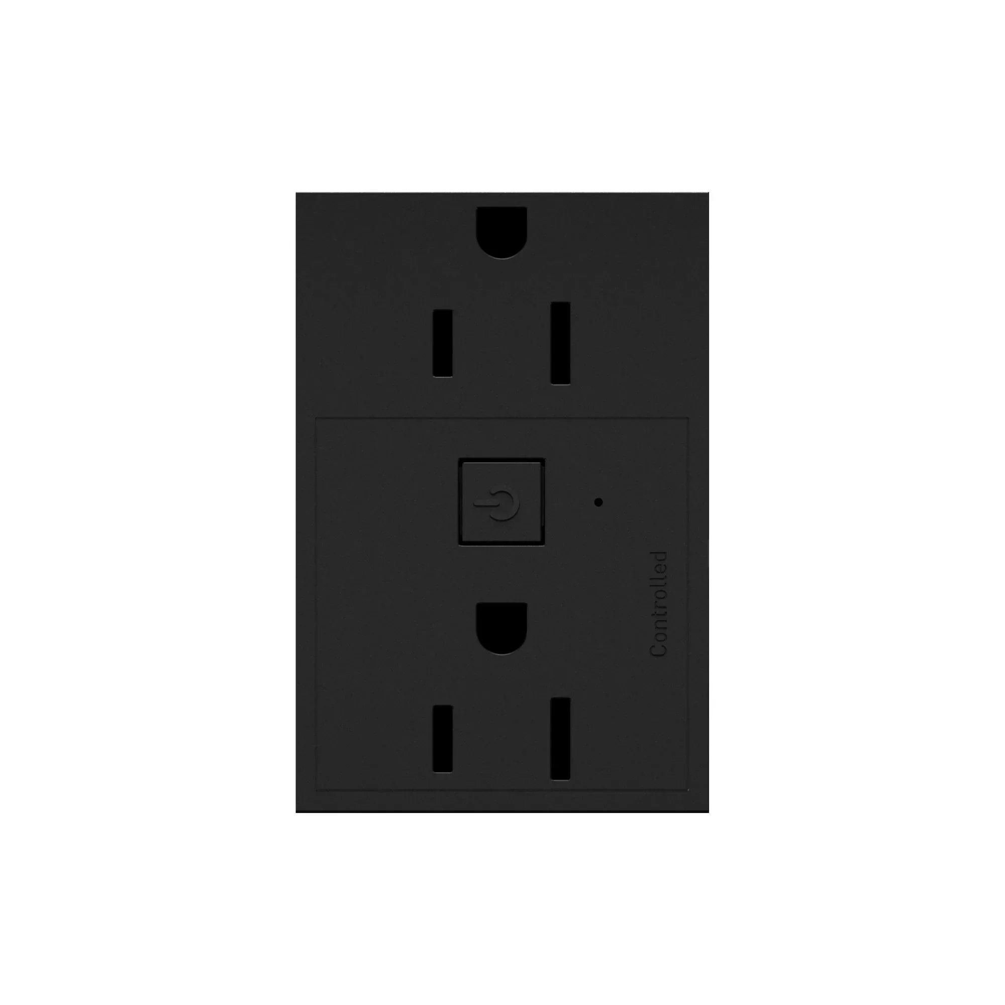 adorne 15A Smart Outlet with Netatmo Plus-Size, Graphite - Bees Lighting