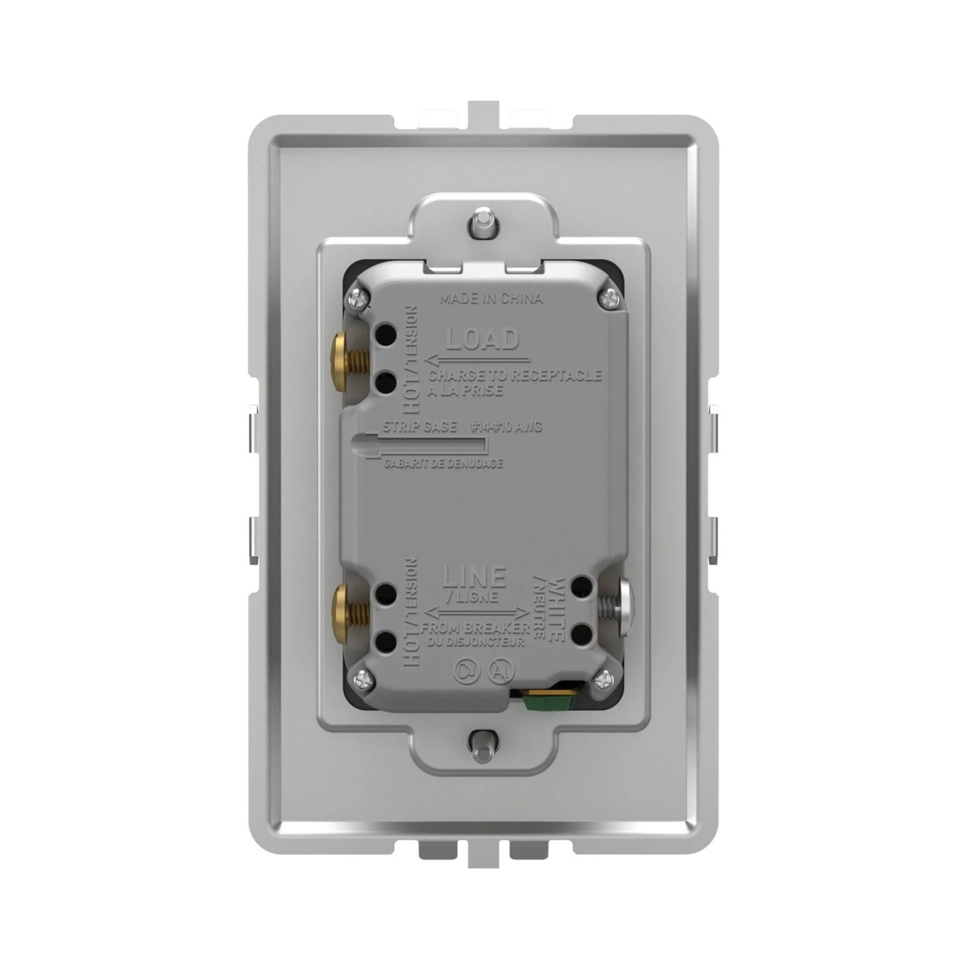 adorne 15A Smart Outlet with Netatmo Plus-Size, Graphite - Bees Lighting