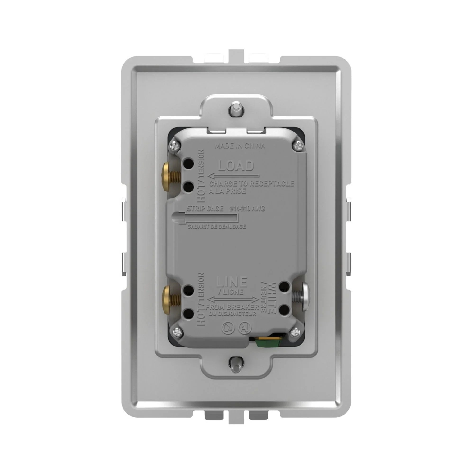 adorne 15A Smart Outlet with Netatmo Plus-Size, Graphite - Bees Lighting