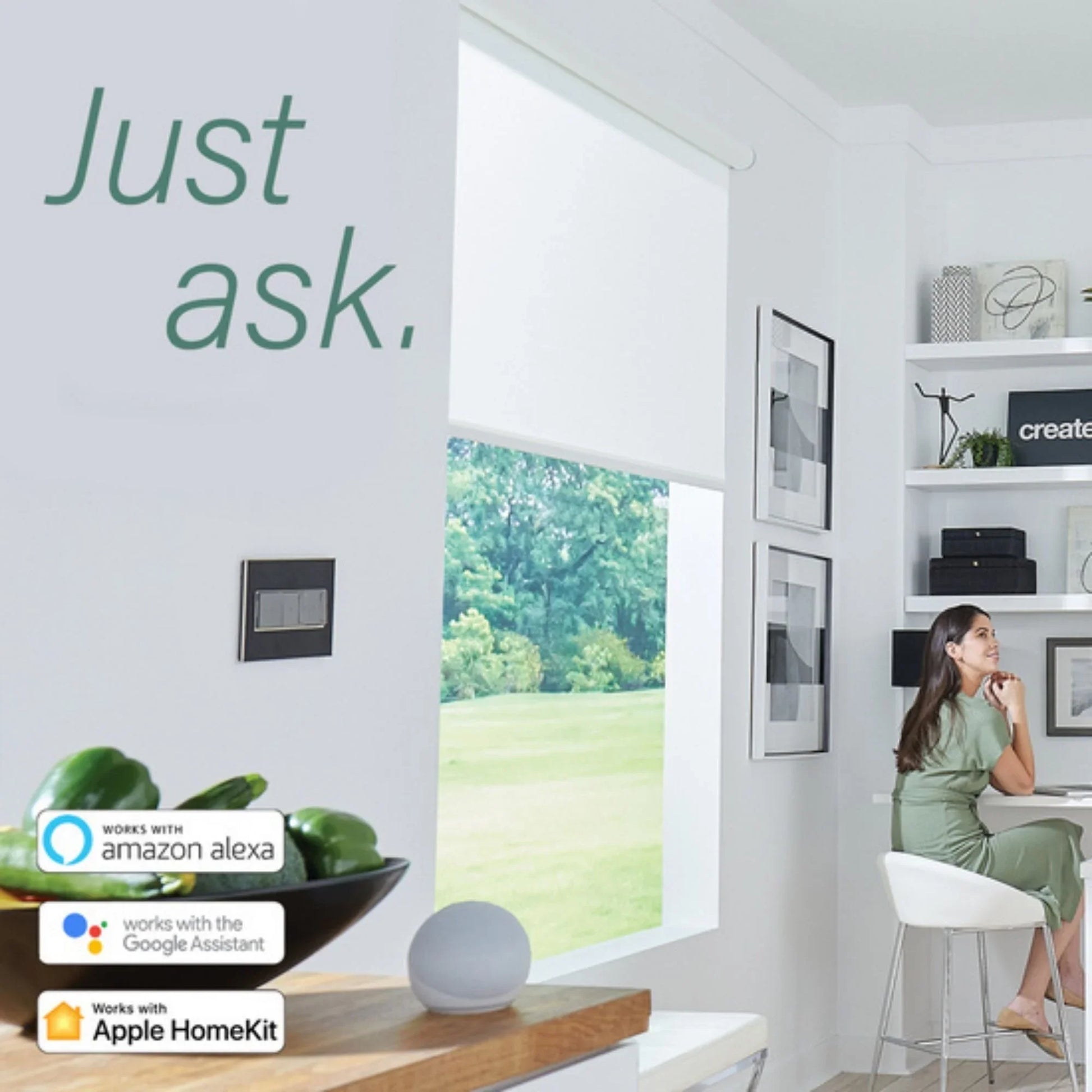adorne 15A Smart Outlet with Netatmo Plus-Size, Graphite - Bees Lighting