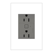 adorne 15A Smart Outlet with Netatmo Plus-Size, Magnesium - Bees Lighting