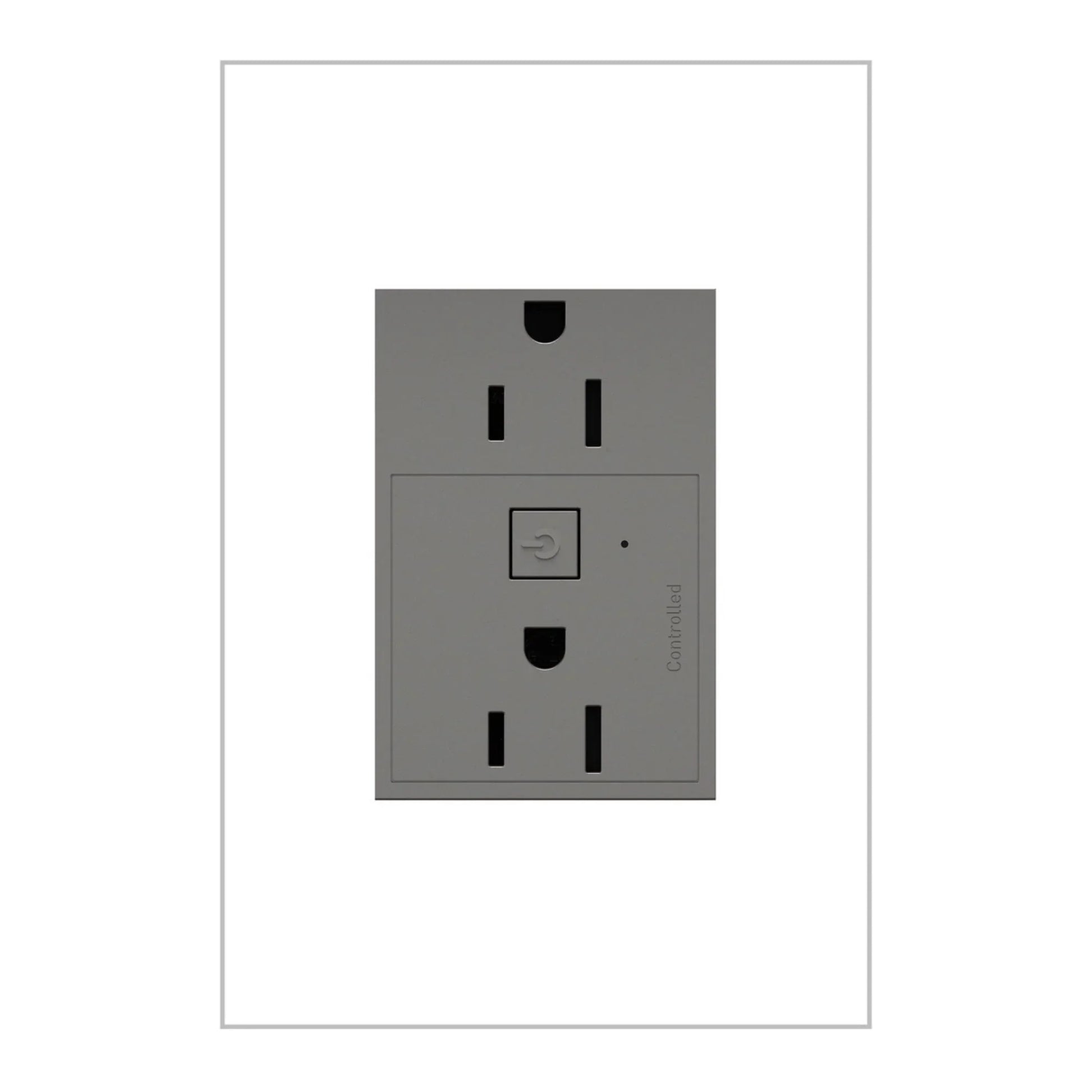 adorne 15A Smart Outlet with Netatmo Plus-Size, Magnesium - Bees Lighting