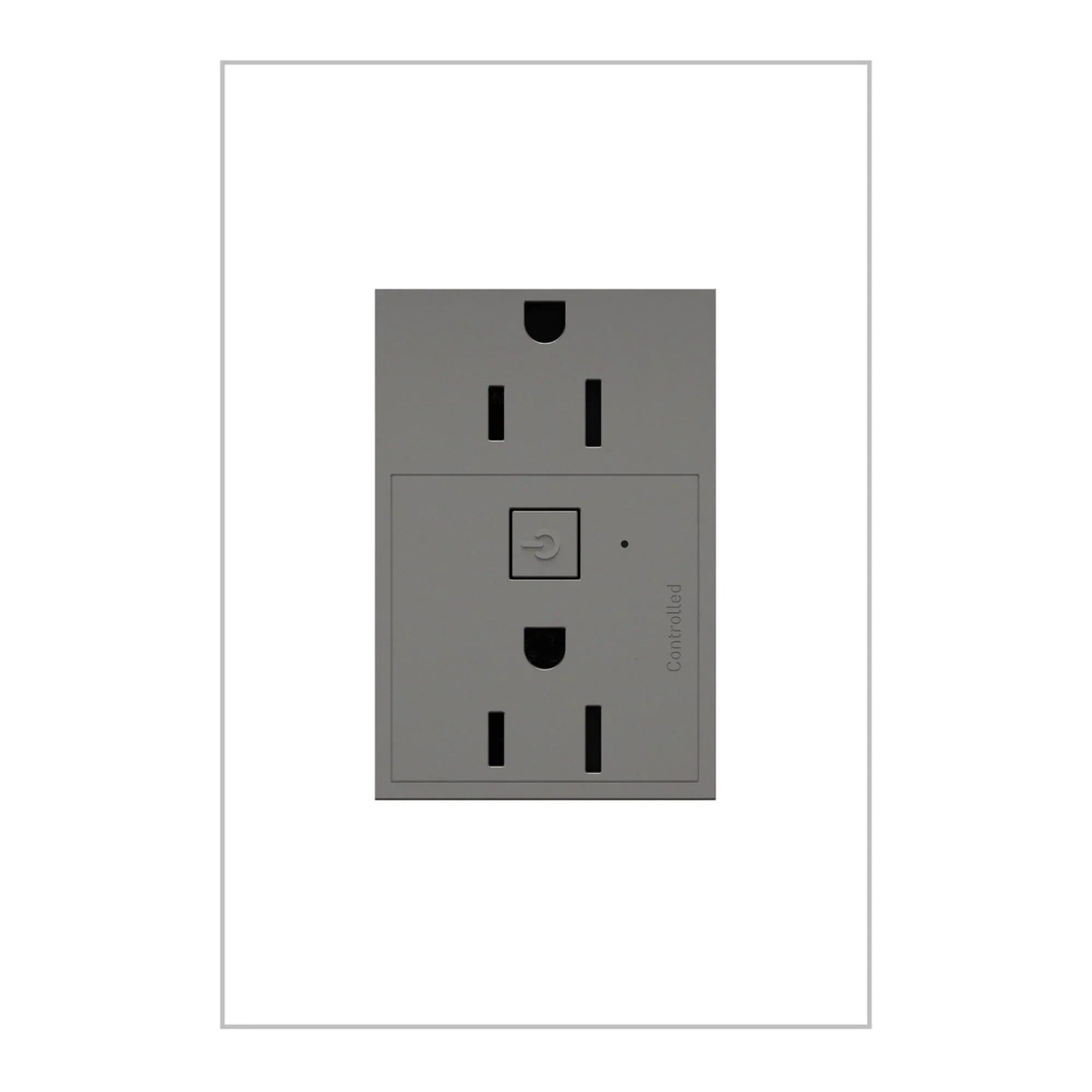 adorne 15A Smart Outlet with Netatmo Plus-Size, Magnesium - Bees Lighting