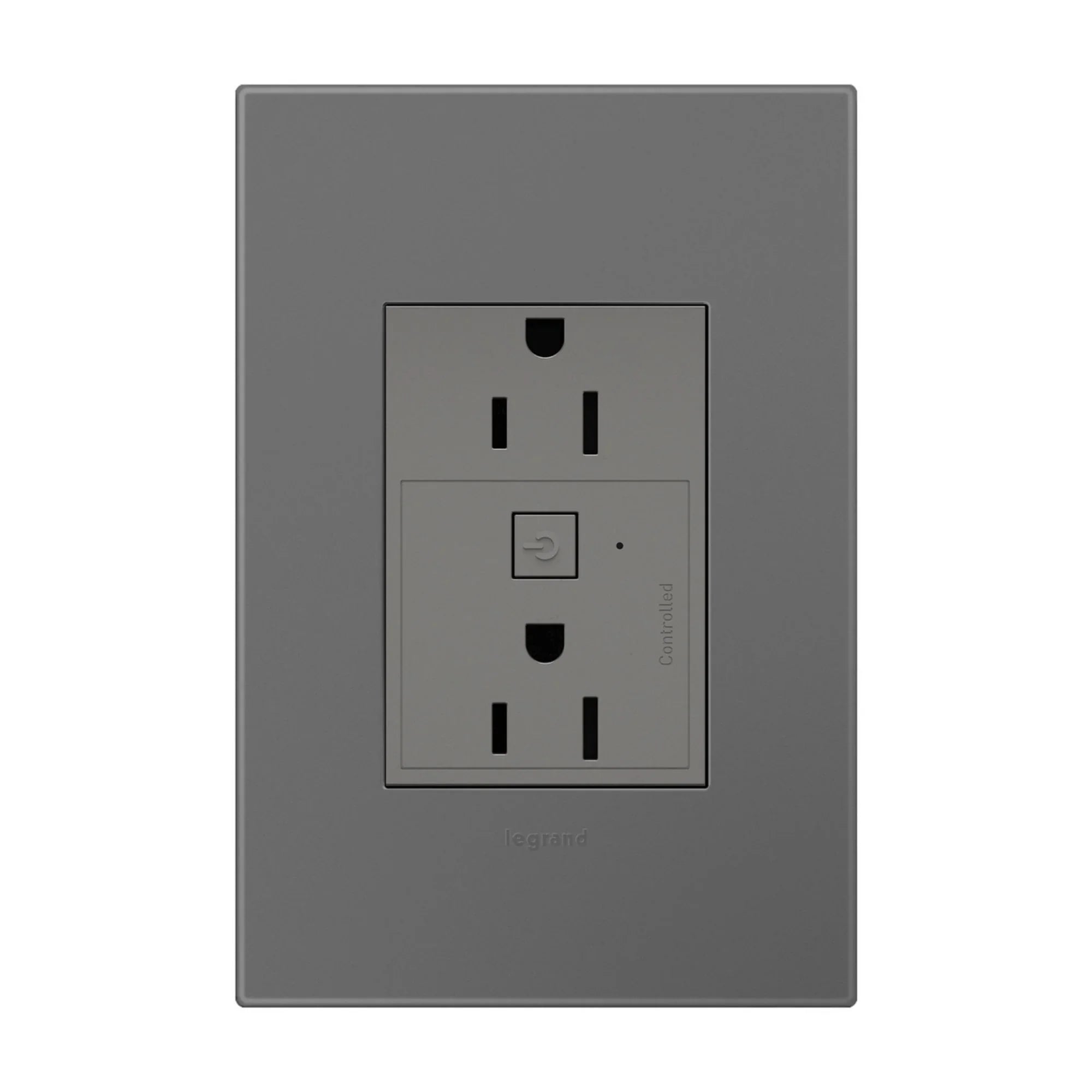 adorne 15A Smart Outlet with Netatmo Plus-Size, Magnesium - Bees Lighting