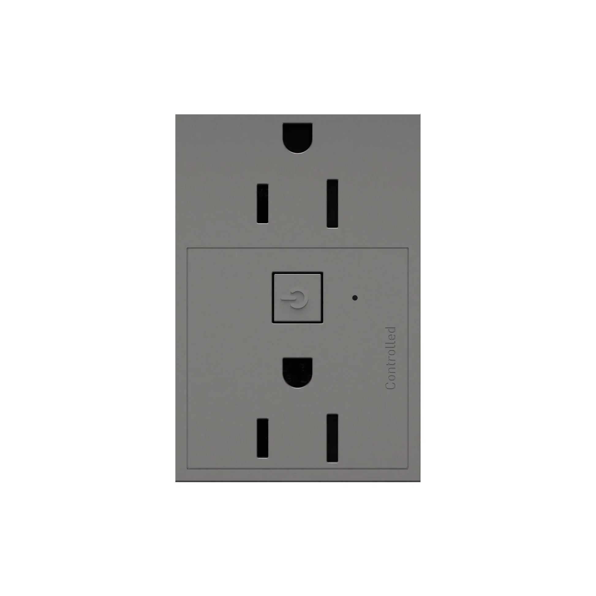 adorne 15A Smart Outlet with Netatmo Plus-Size, Magnesium - Bees Lighting