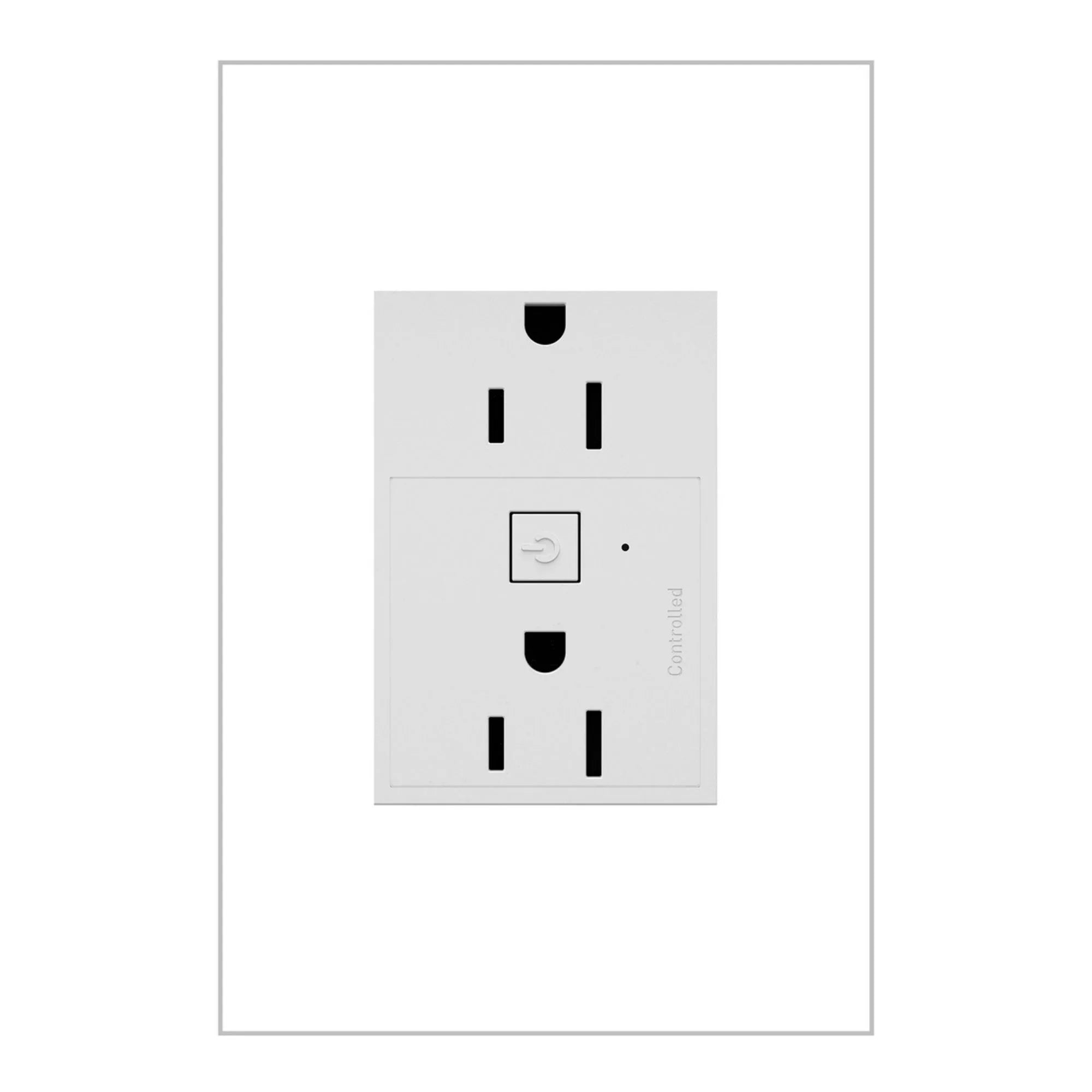 adorne 15A Smart Outlet with Netatmo Plus-Size, White - Bees Lighting