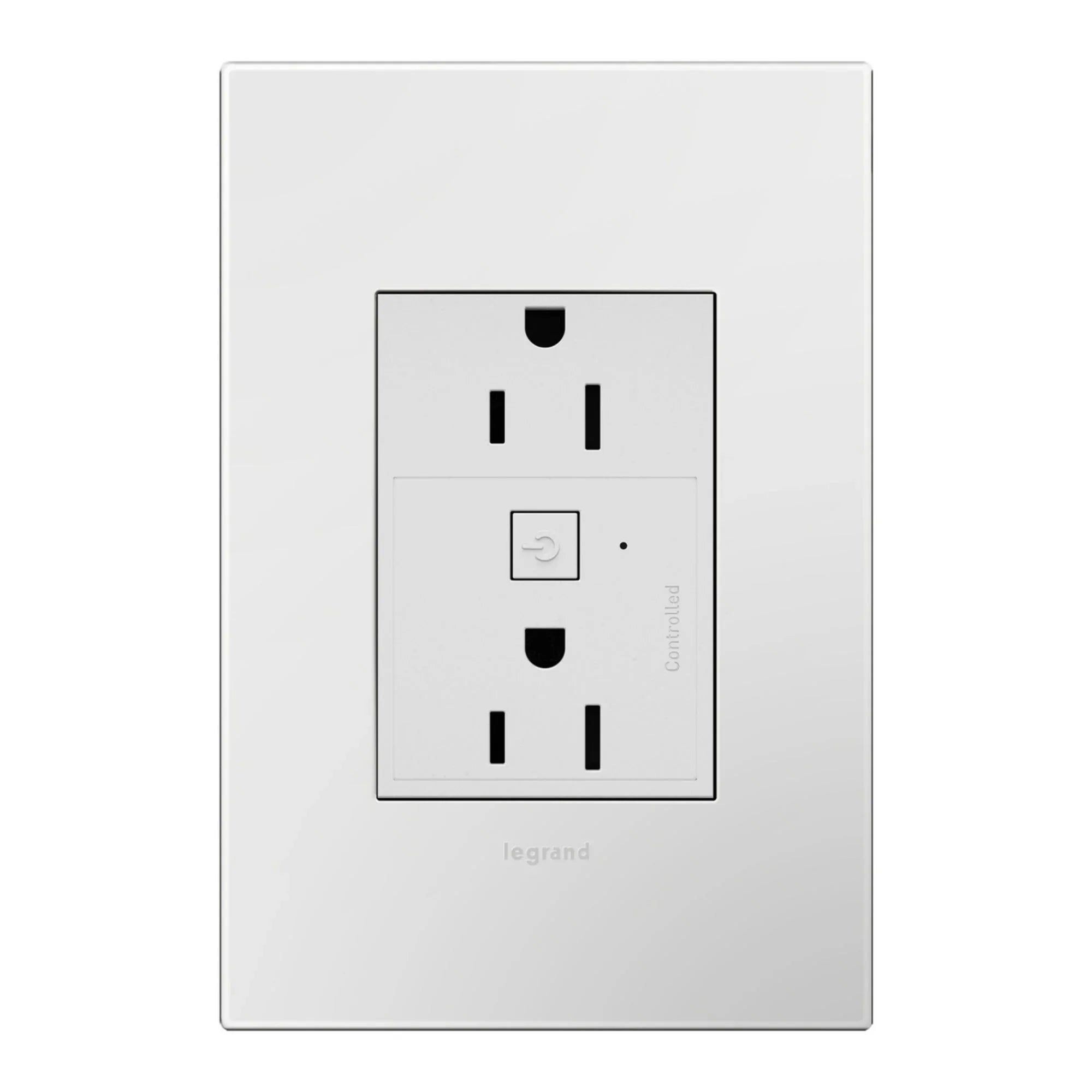 adorne 15A Smart Outlet with Netatmo Plus-Size, White - Bees Lighting