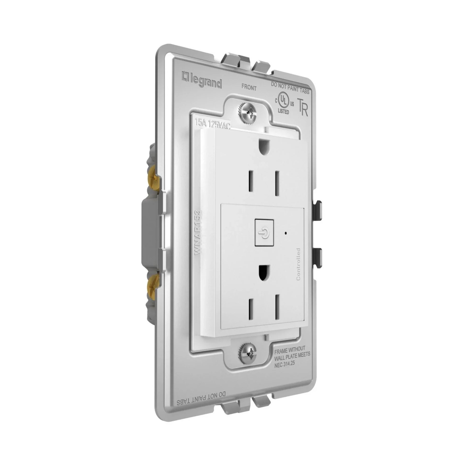adorne 15A Smart Outlet with Netatmo Plus-Size, White - Bees Lighting