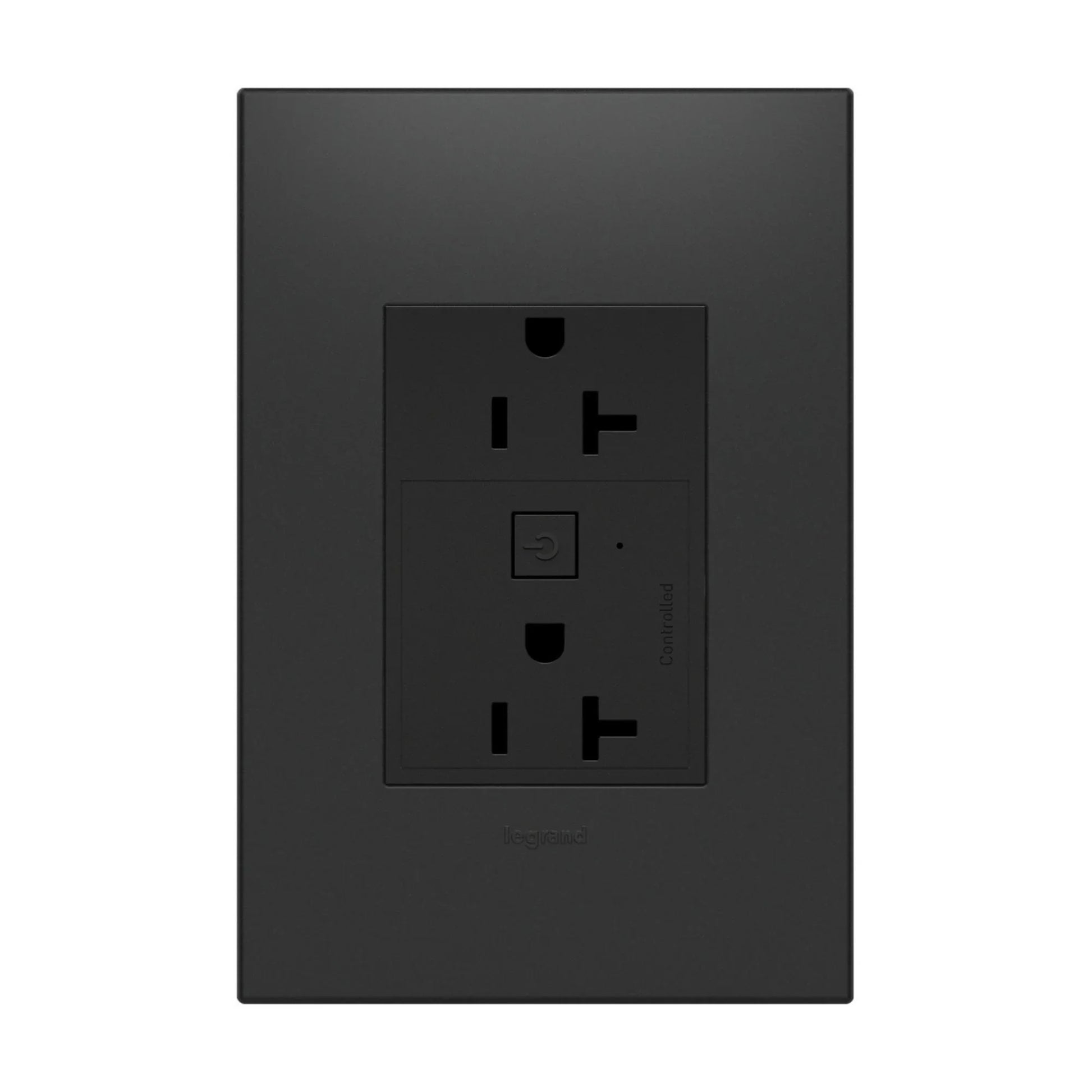 adorne 20A Smart Outlet with Netatmo Plus-Size, Graphite - Bees Lighting