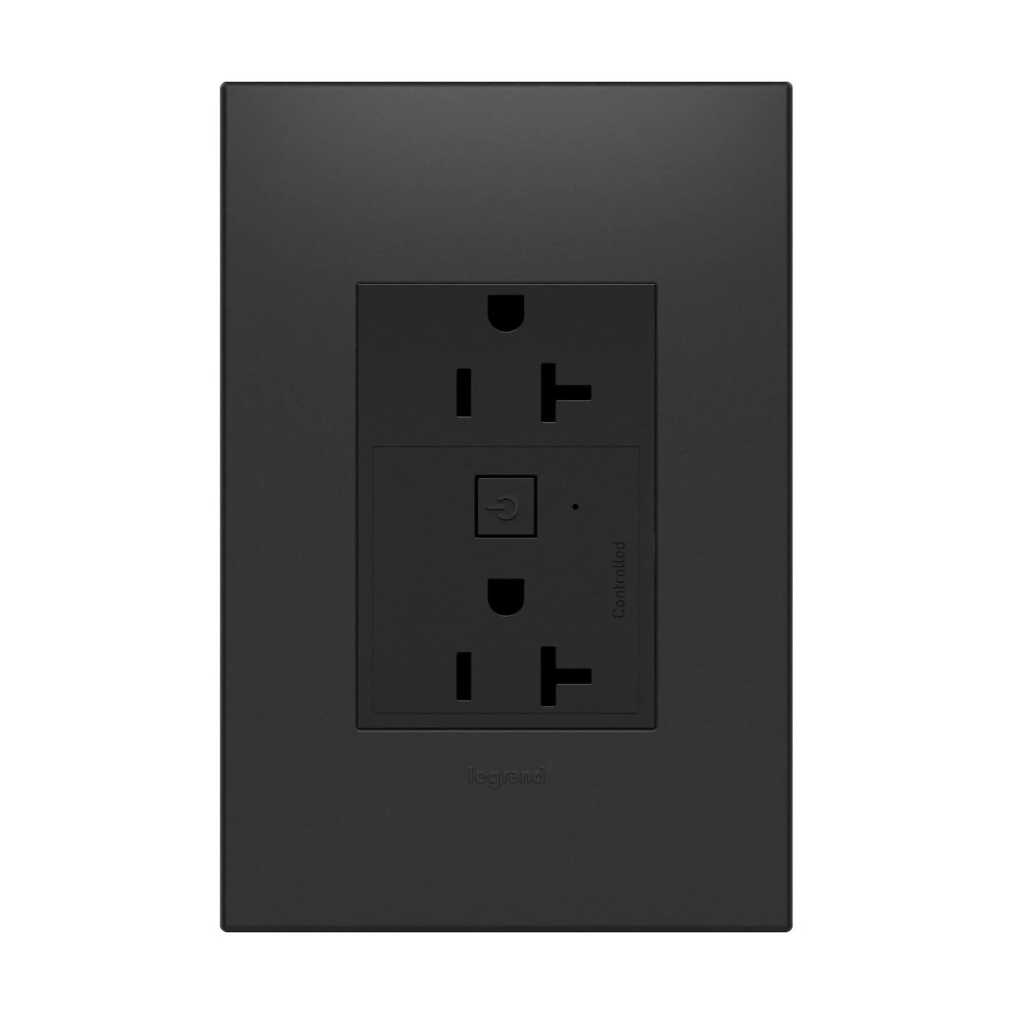 adorne 20A Smart Outlet with Netatmo Plus-Size, Graphite - Bees Lighting