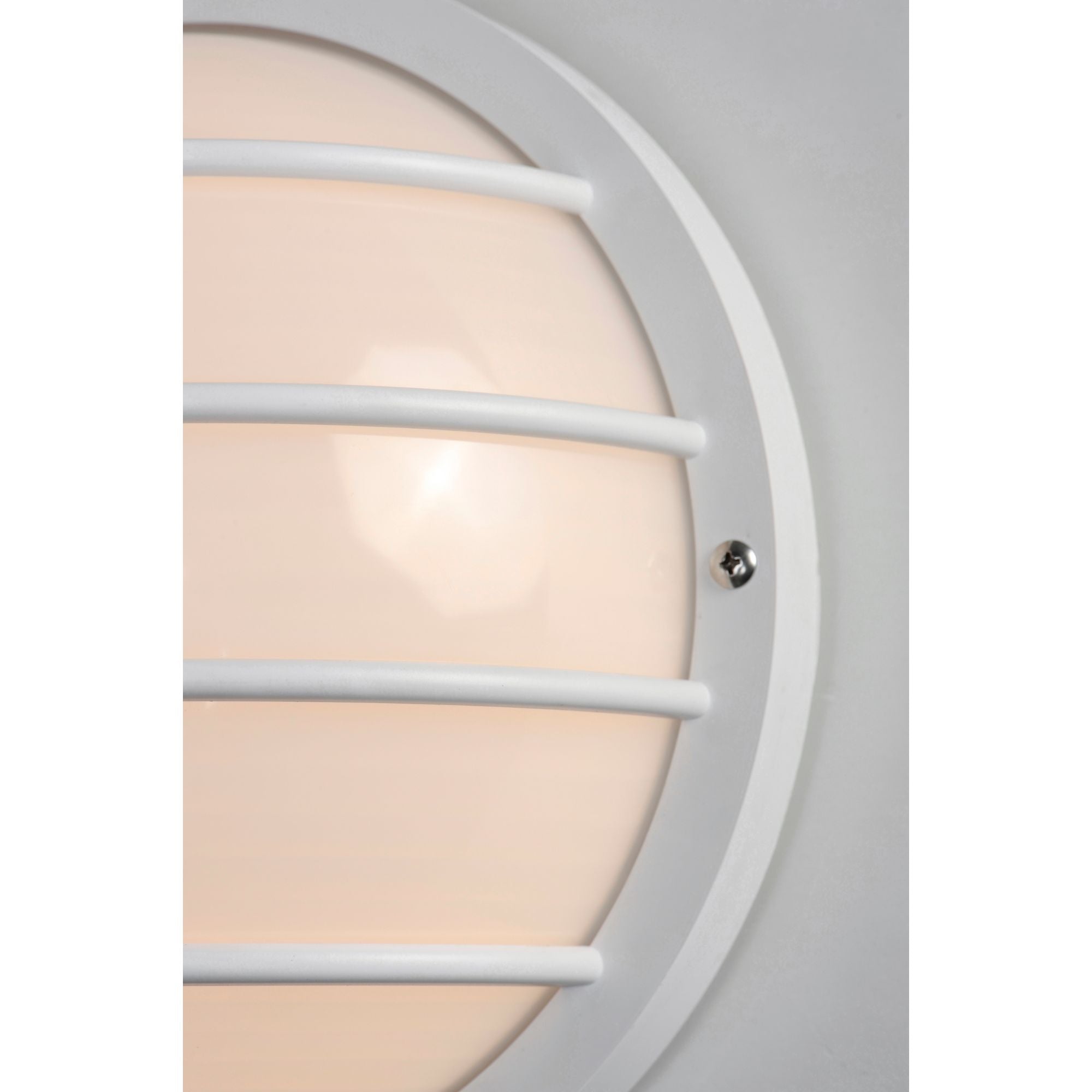 Bulwark 10" LED Bulkhead Wall Sconce, 1180 Lm, 3000K, White - Bees Lighting