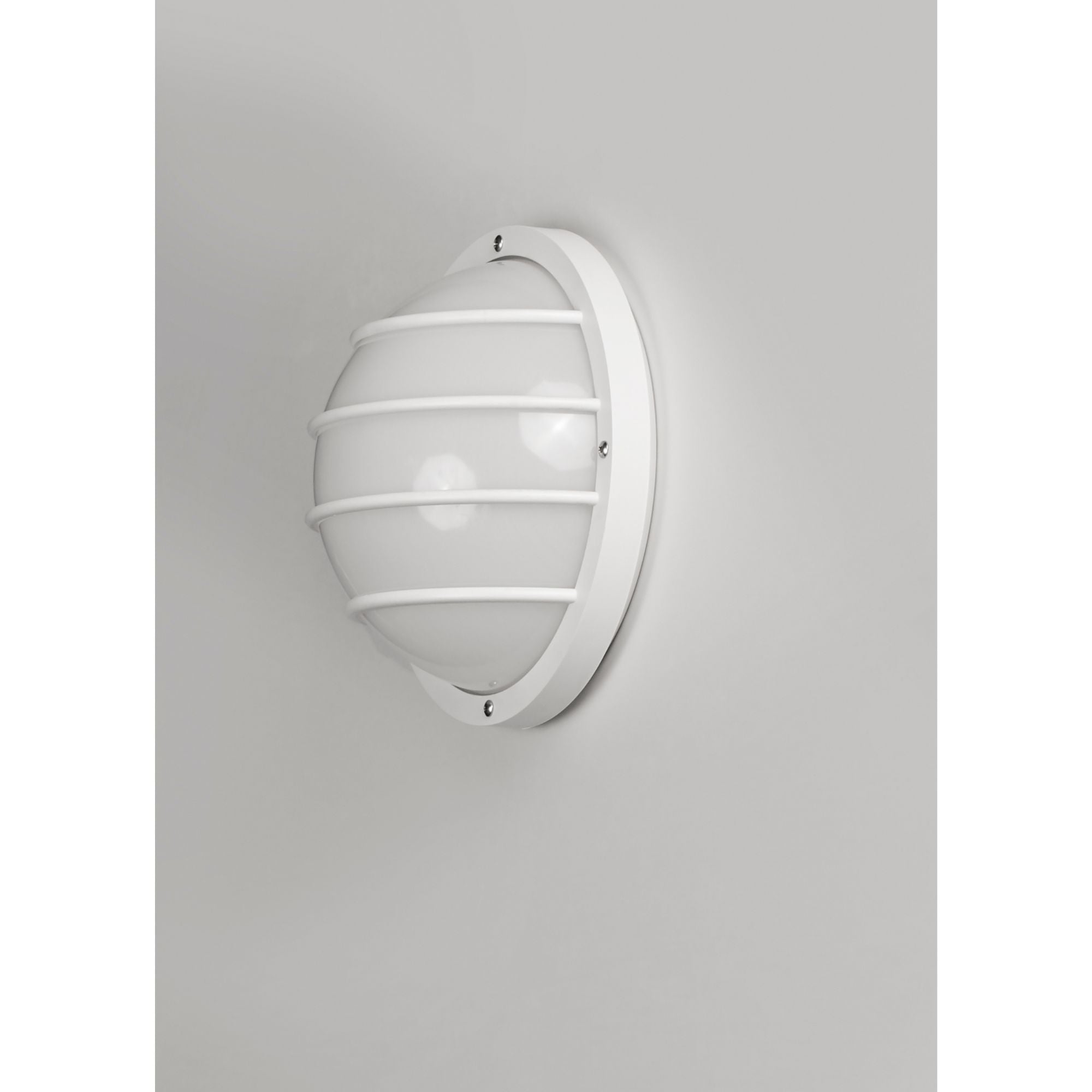 Bulwark 10" LED Bulkhead Wall Sconce, 1180 Lm, 3000K, White - Bees Lighting