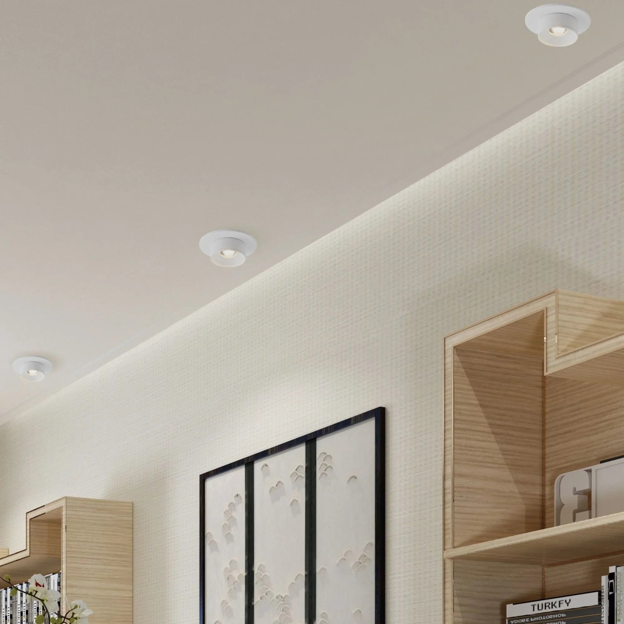 Caldera 3" LED Flush Mount, White Finish