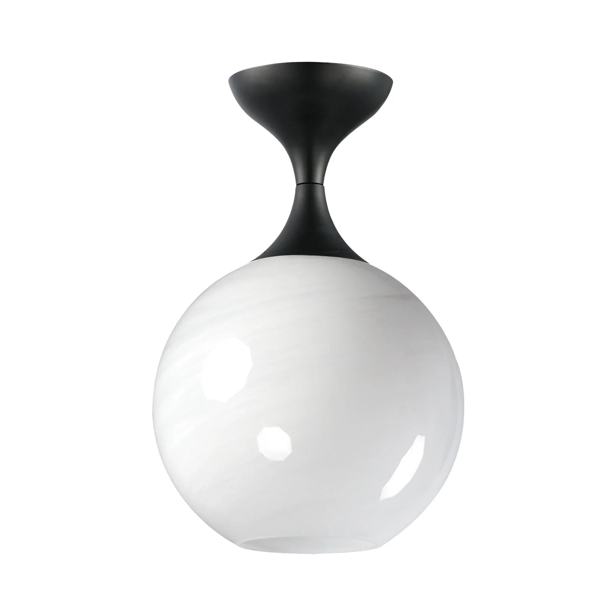 Neve 14" Flush Mount, Black Finish