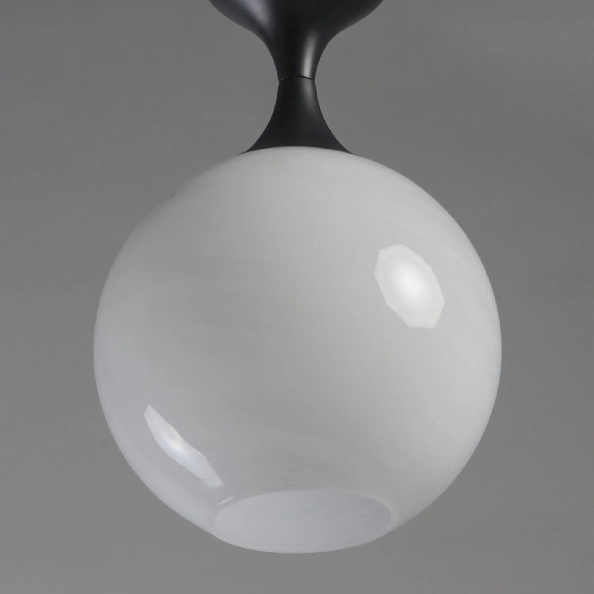 Neve 14" Flush Mount, Black Finish