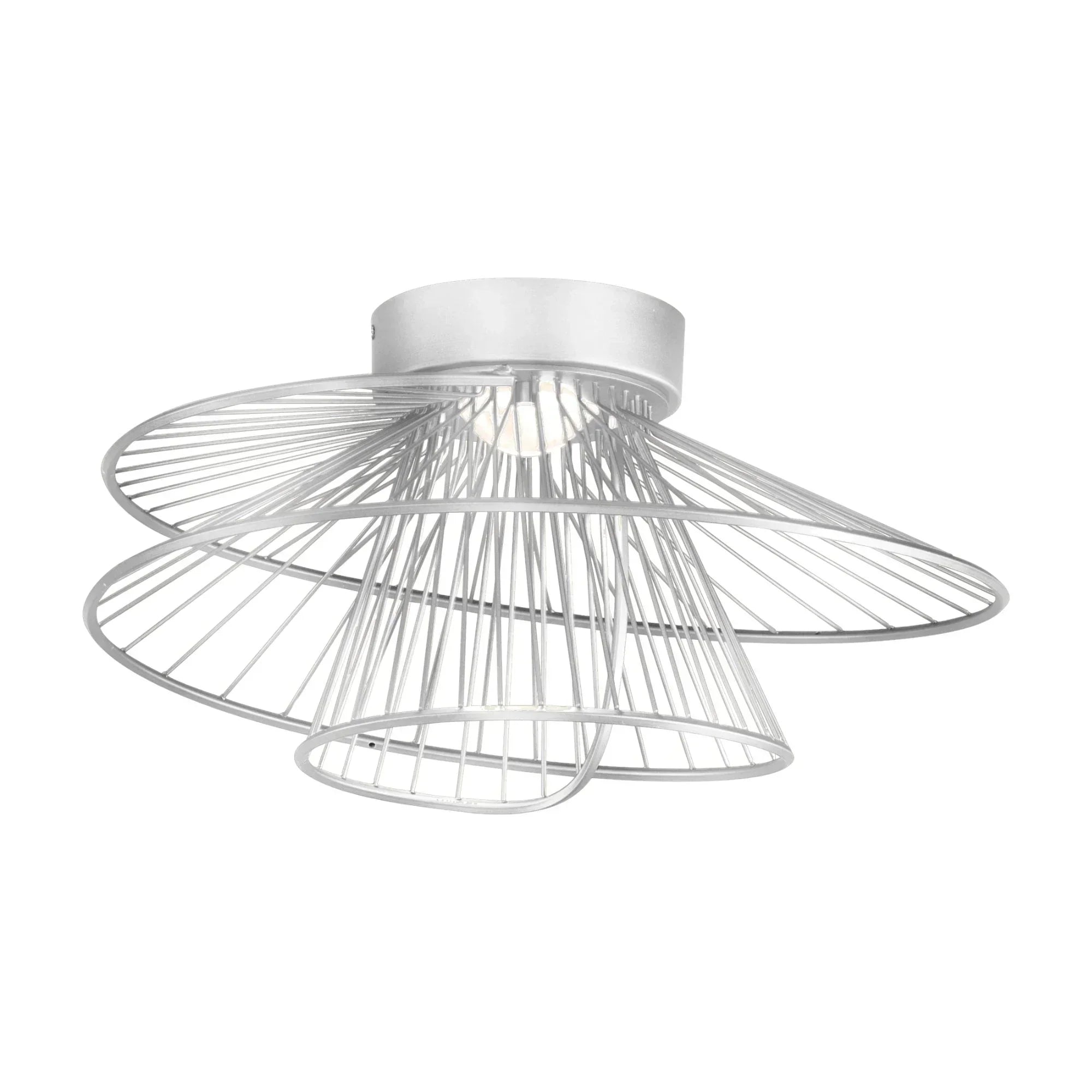 Zeta 20" LED Flush Mount, Matte White Finish