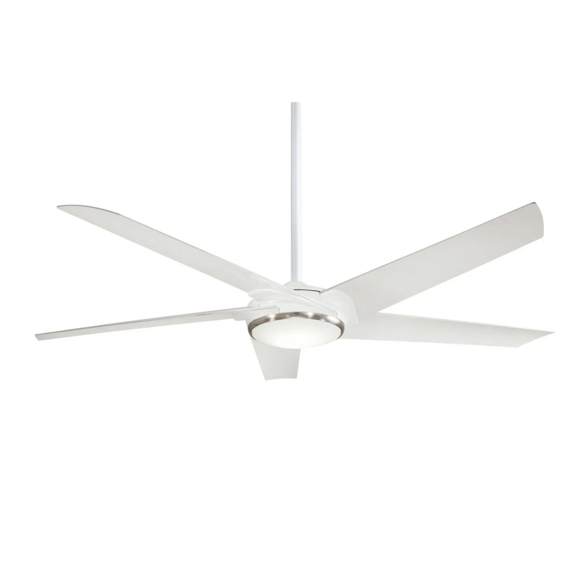 Raptor LED 60" Flat White Modern Ceiling Fan with Remote - Bees Lighting