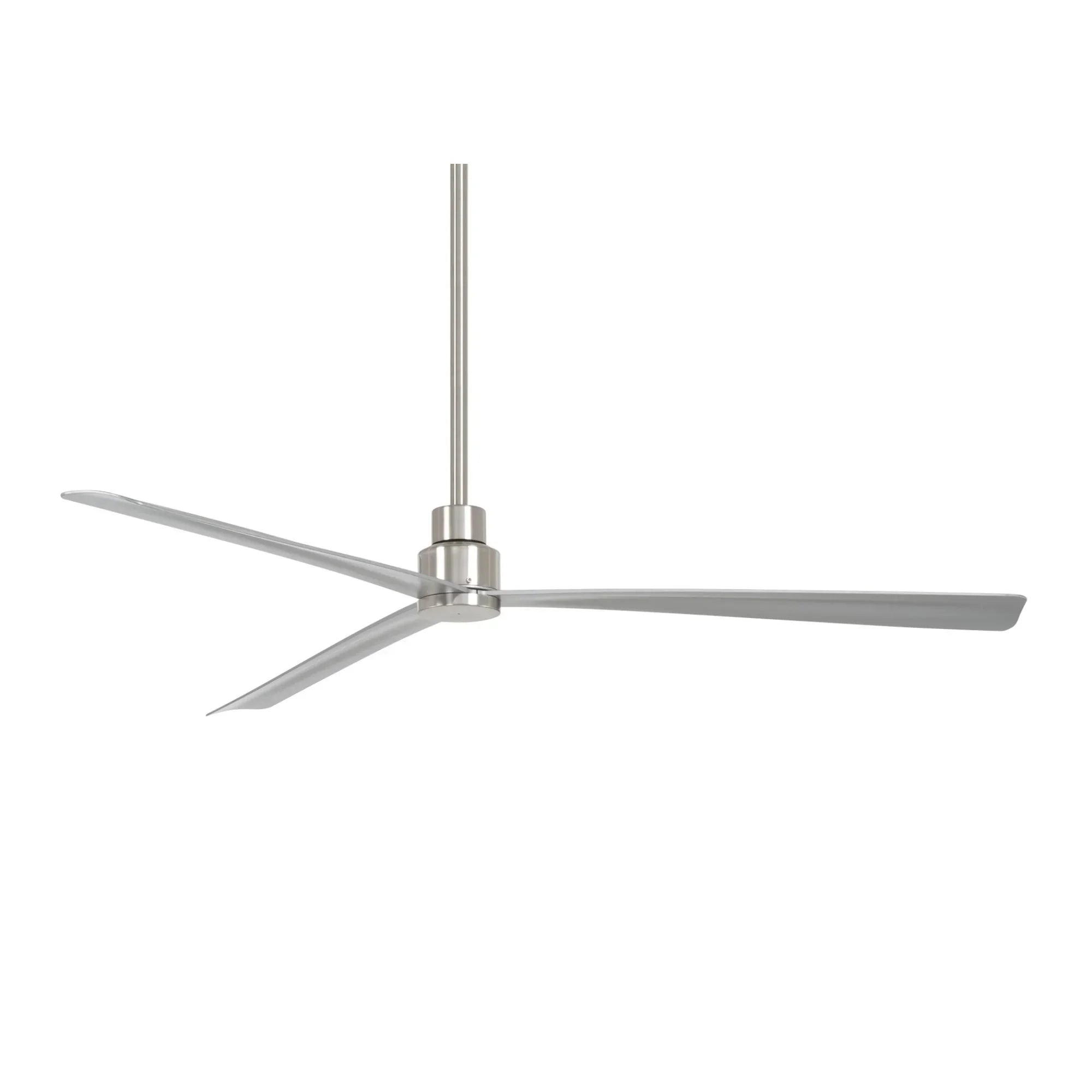 Simple XL 65" Nickel Wet Rated Ceiling Fan with Remote - Bees Lighting