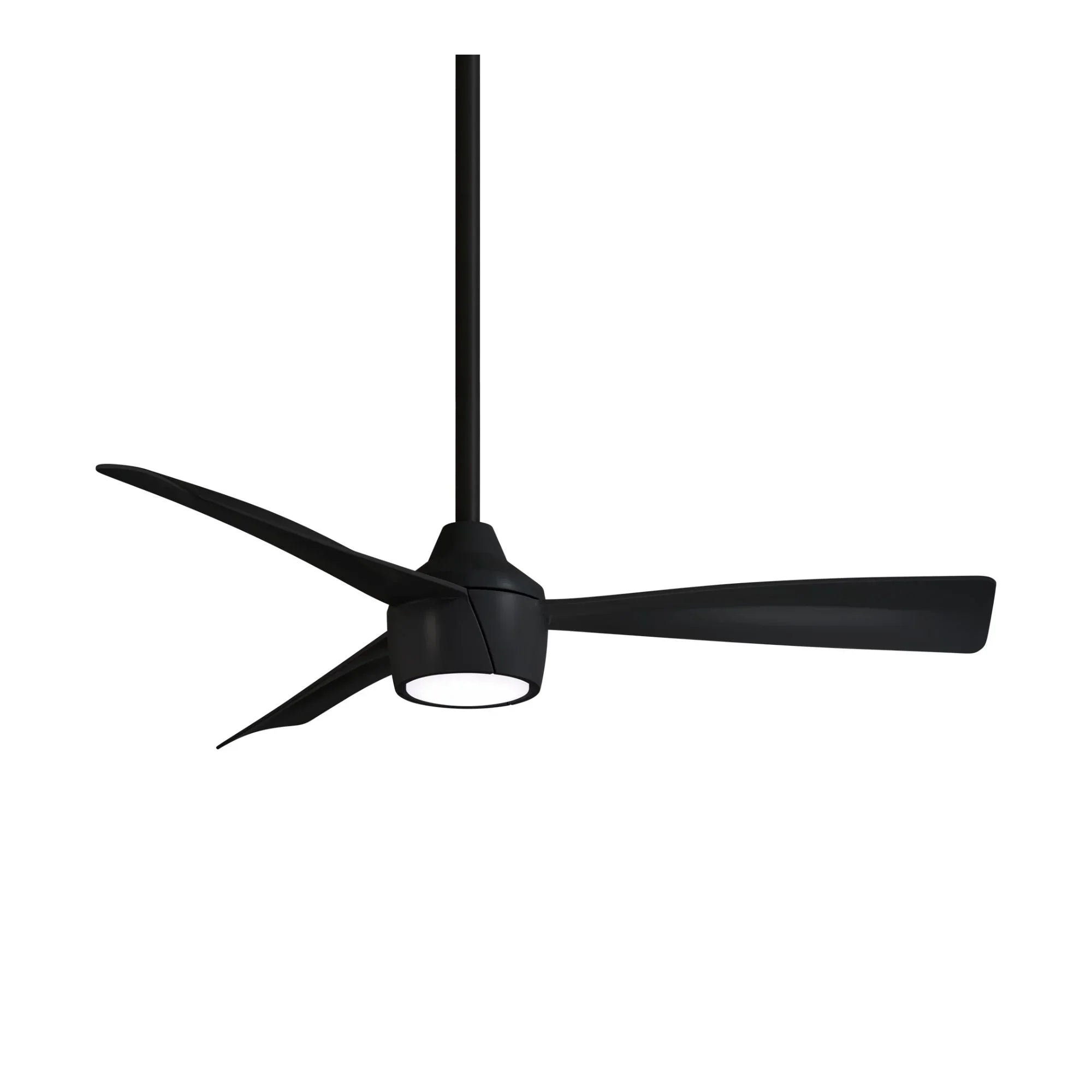 Skinnie LED 44" Black Coal Outdoor Ceiling Fan with Remote - Bees Lighting