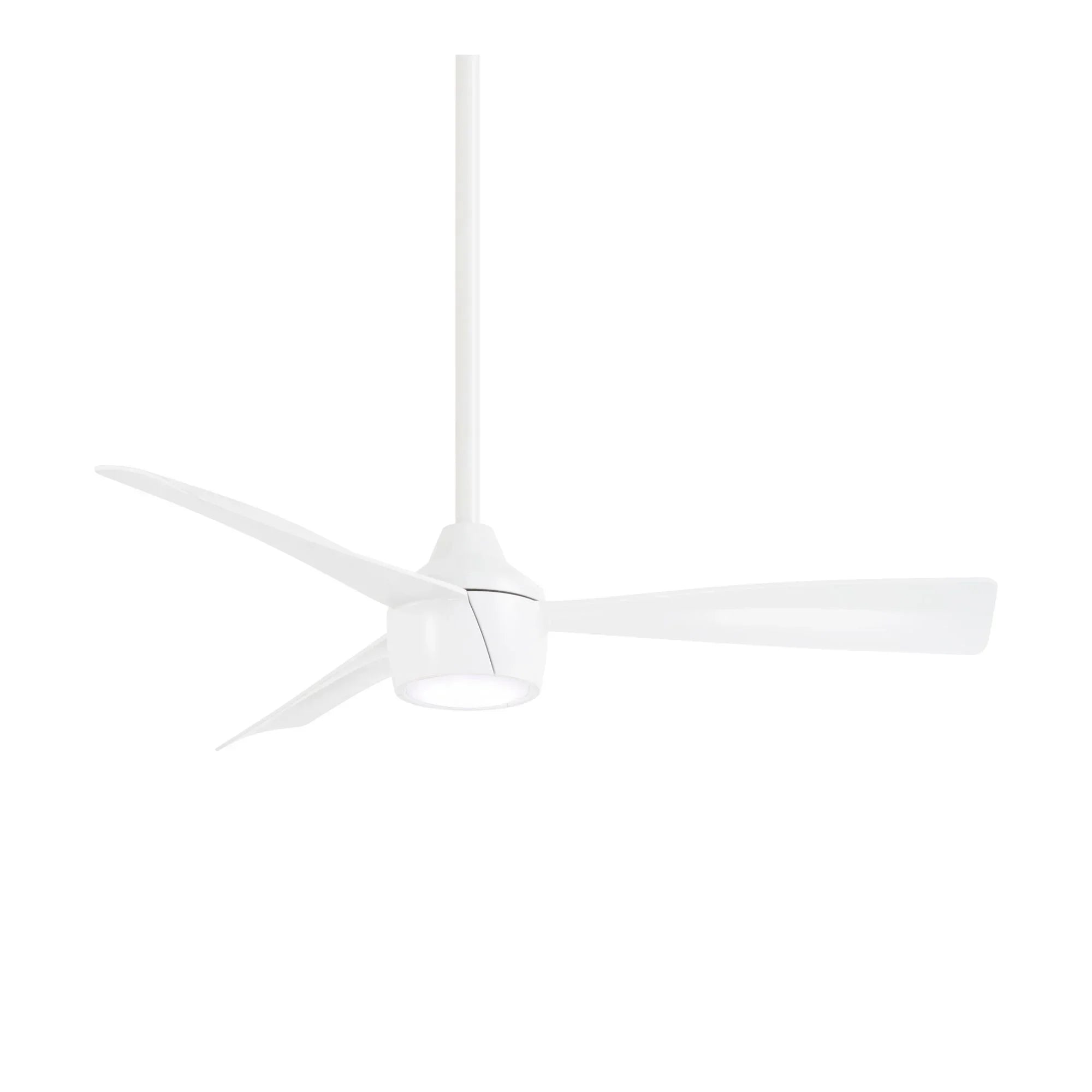 Skinnie LED 44" White Outdoor Ceiling Fan with Remote - Bees Lighting