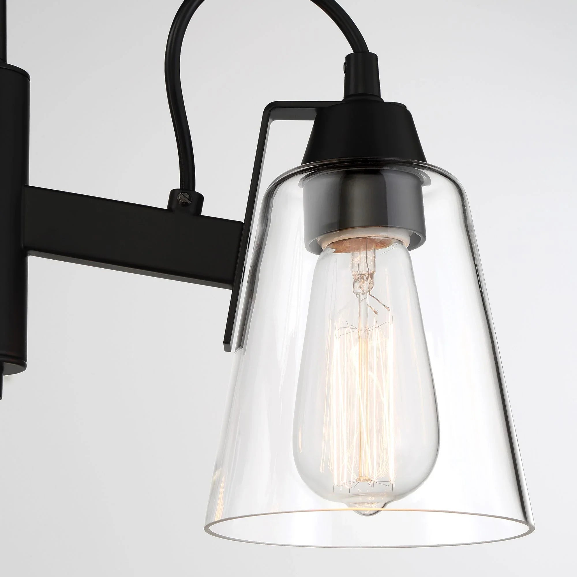 Beckonridge 17" 3-Light Semi-Flush Mount, Coal Finish