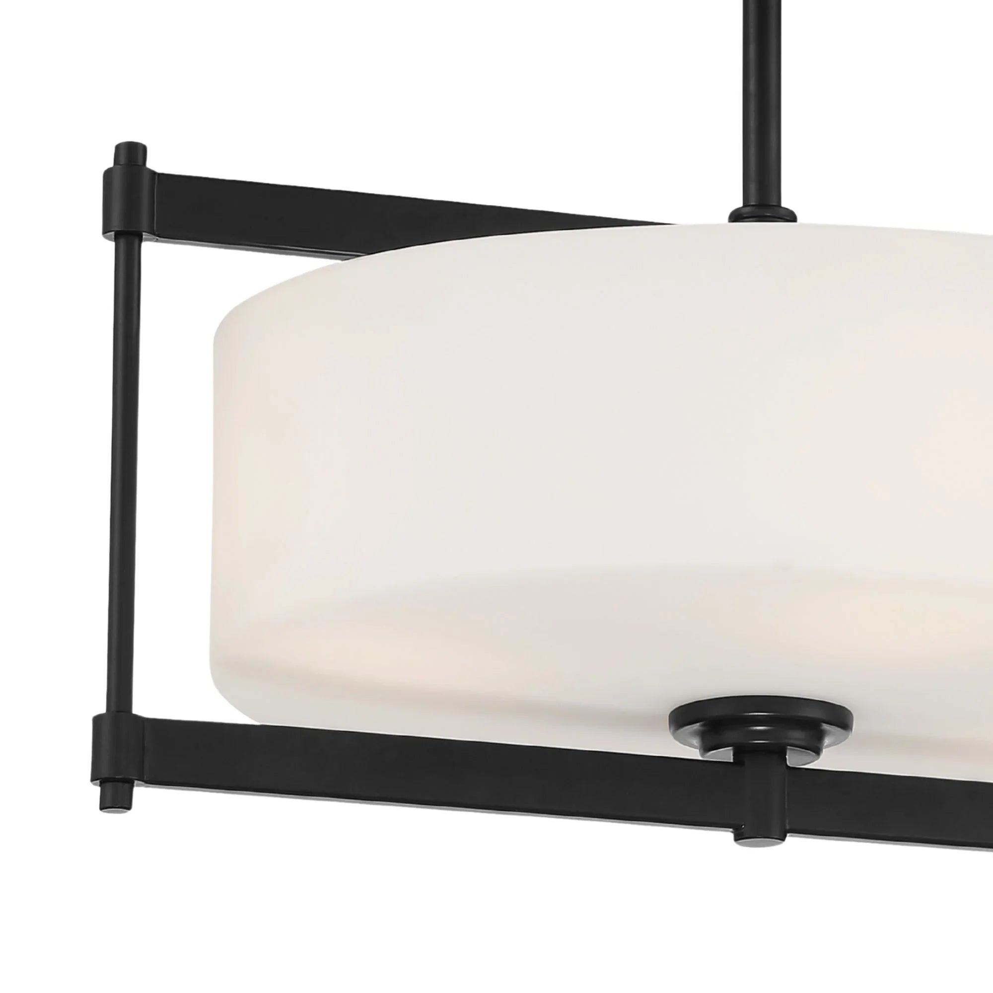 First Avenue 16" 4-Light Semi-Flush Mount, Coal Finish