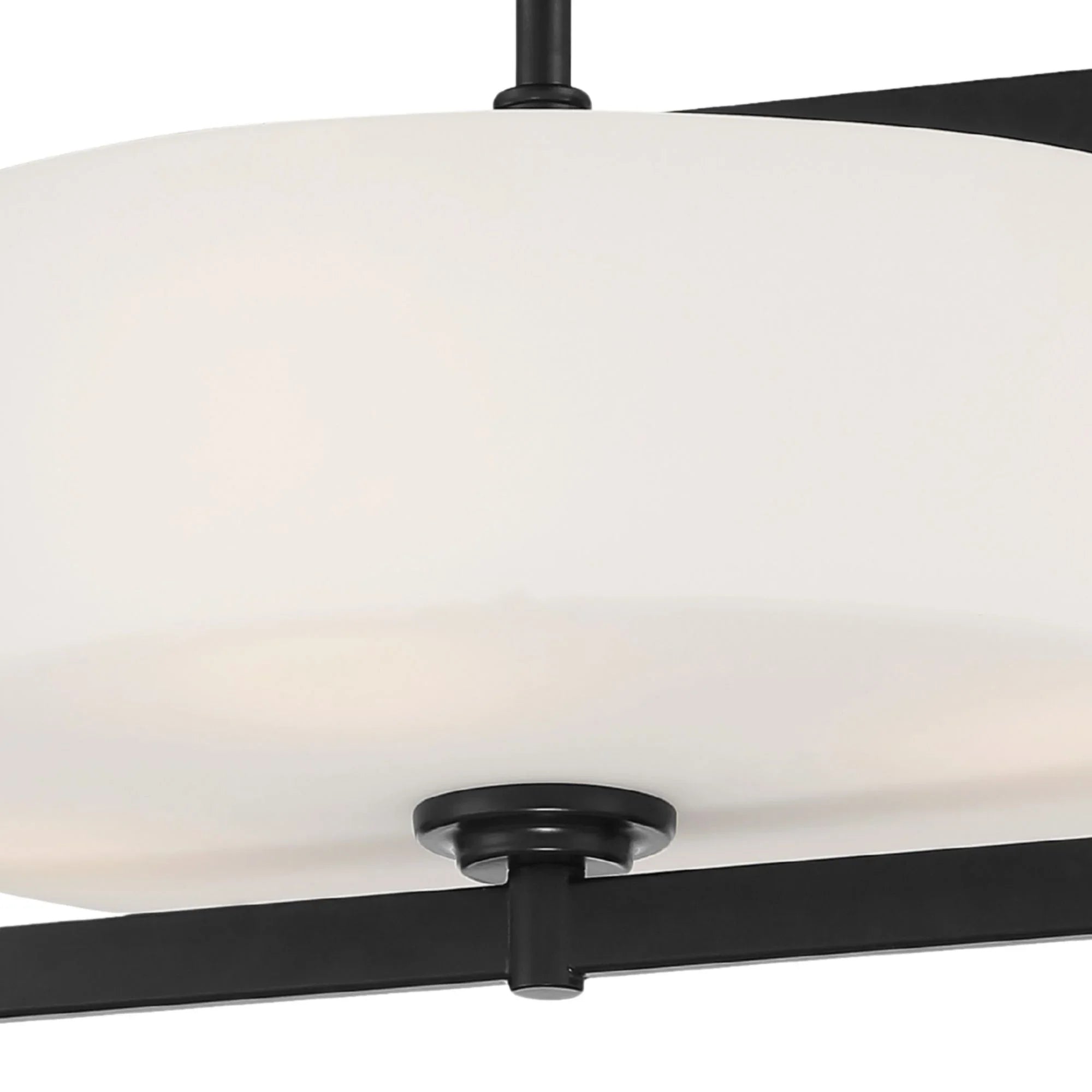 First Avenue 16" 4-Light Semi-Flush Mount, Coal Finish