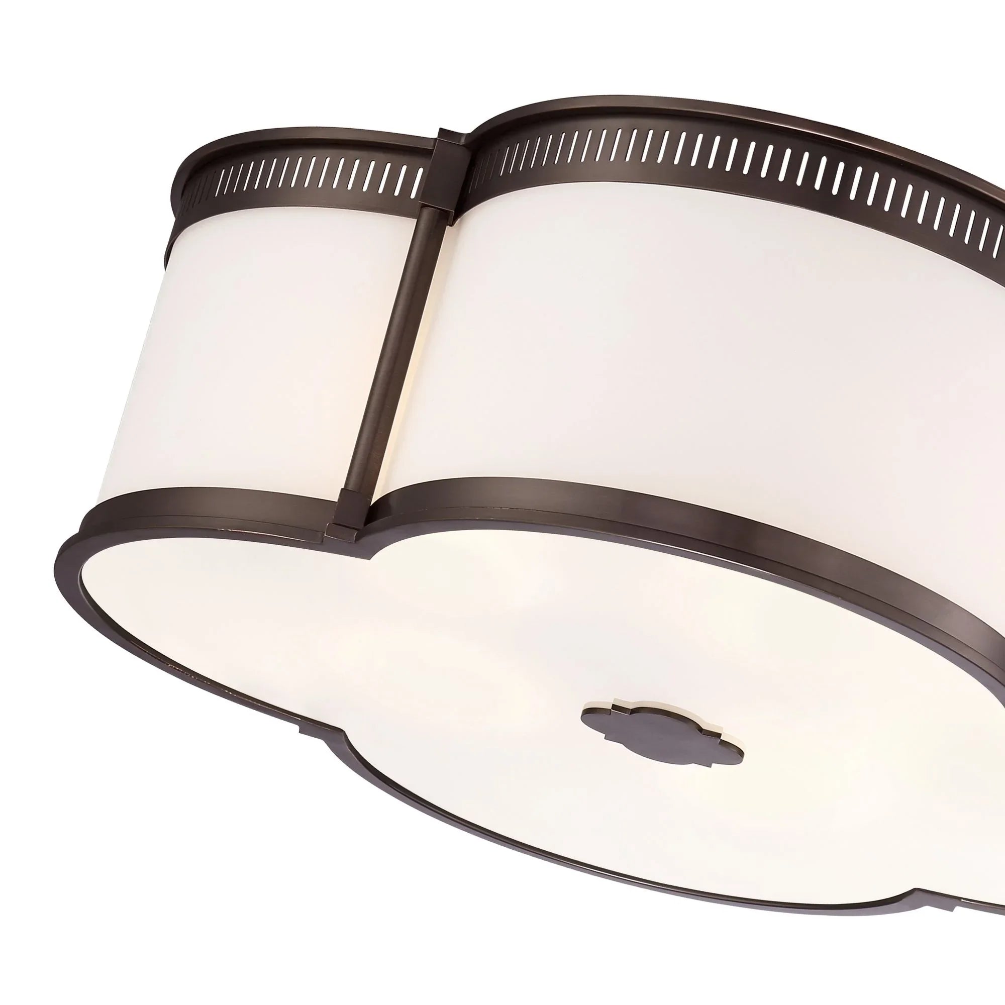 22" LED Flush Mount, Harvard Court Bronze Finish