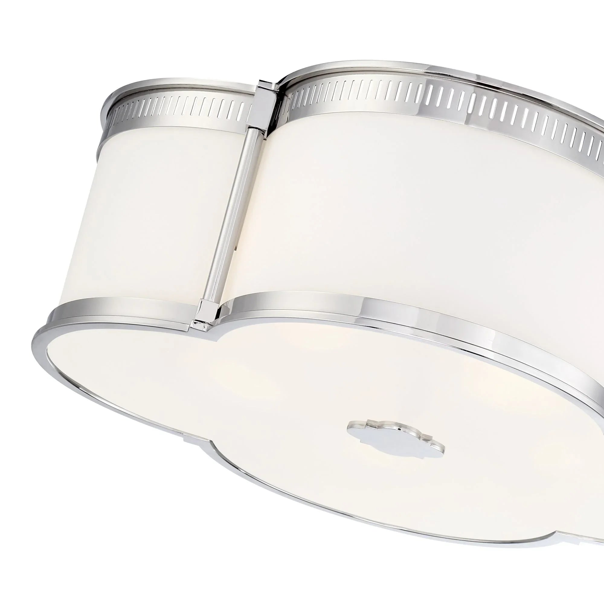 22" LED Flush Mount, Polished Nickel Finish