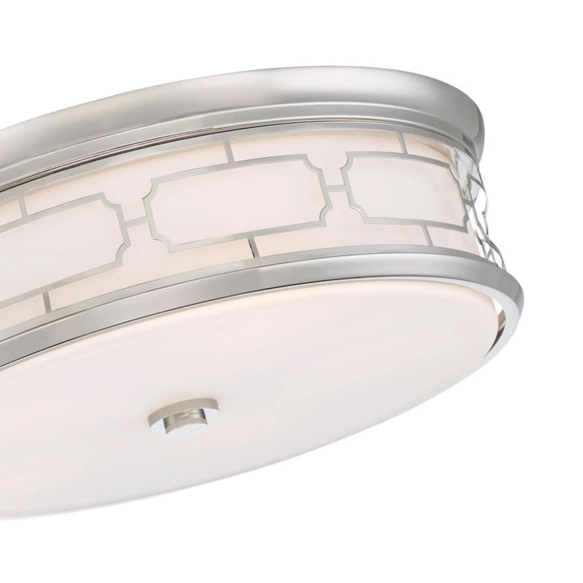 20" LED Flush Mount, Polished Nickel Finish