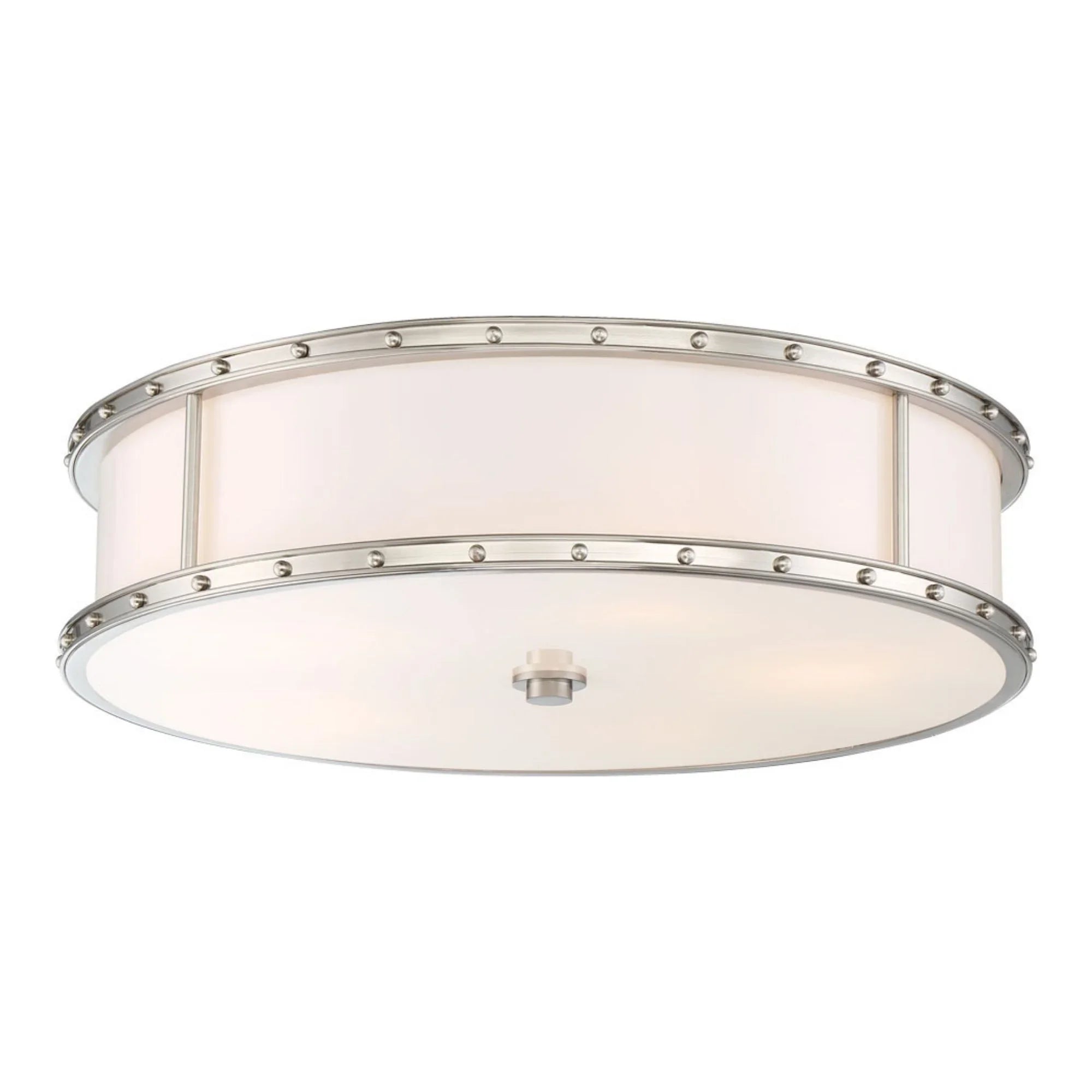 20" LED Flush Mount, Brushed Nickel Finish