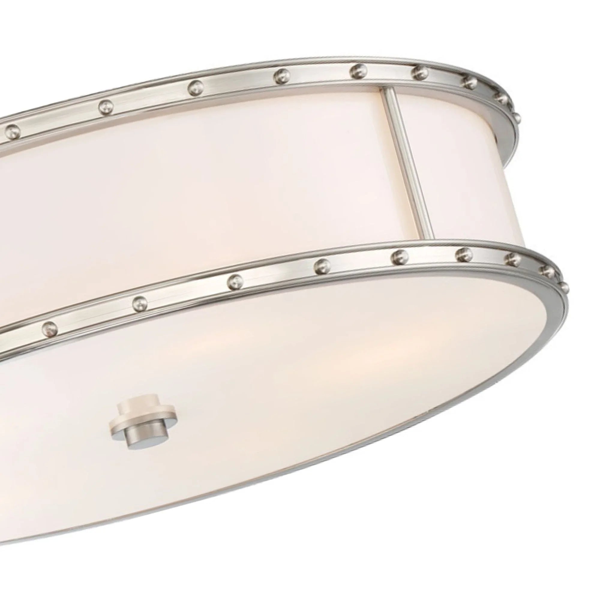 20" LED Flush Mount, Brushed Nickel Finish
