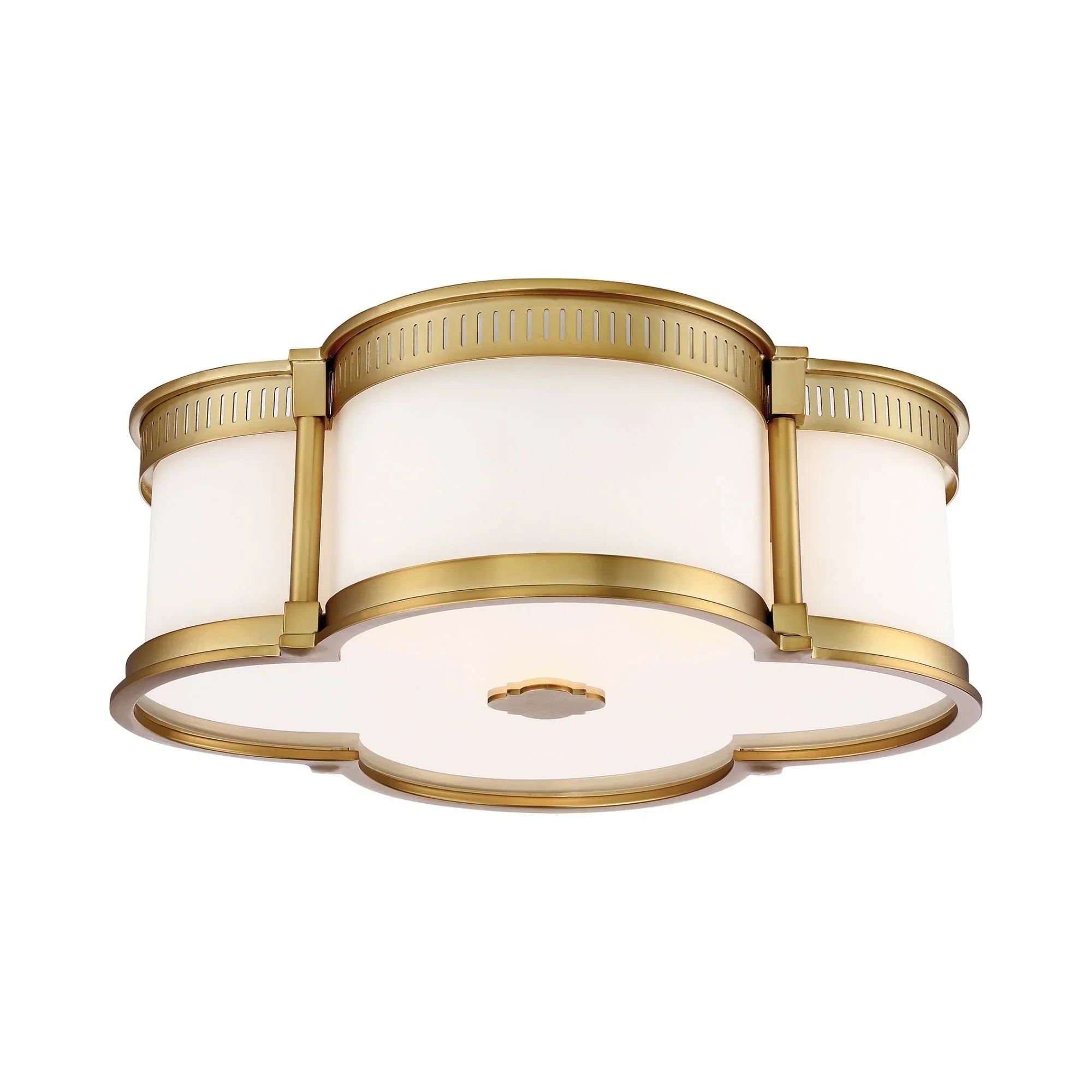 16" LED Decorative Flush Mount, Liberty Gold Finish