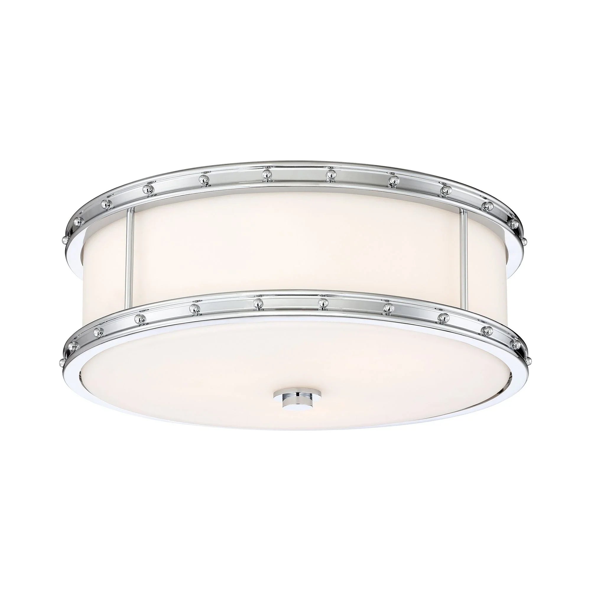 16" LED Flush Mount, Chrome Finish