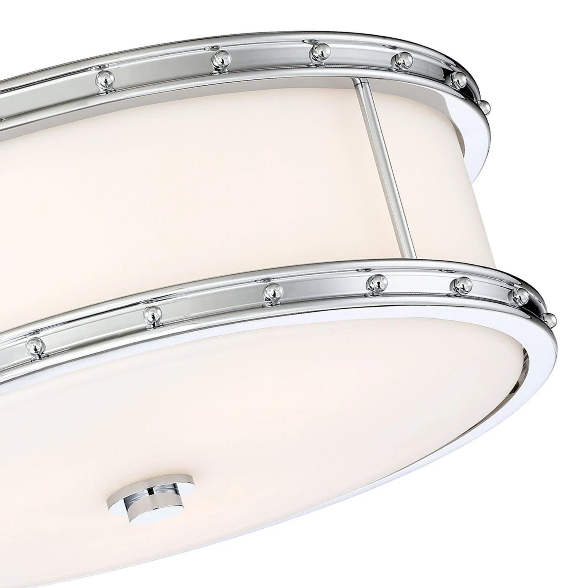 16" LED Flush Mount, Chrome Finish
