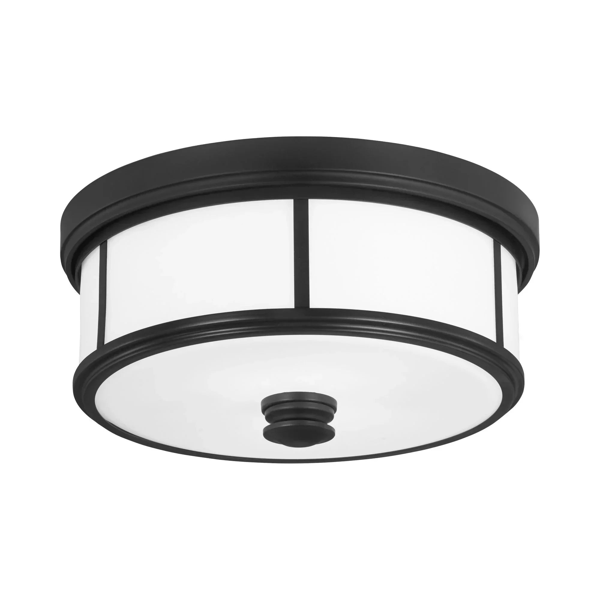 Harbour Point 14" 2-Light Flush Mount, Coal Finish