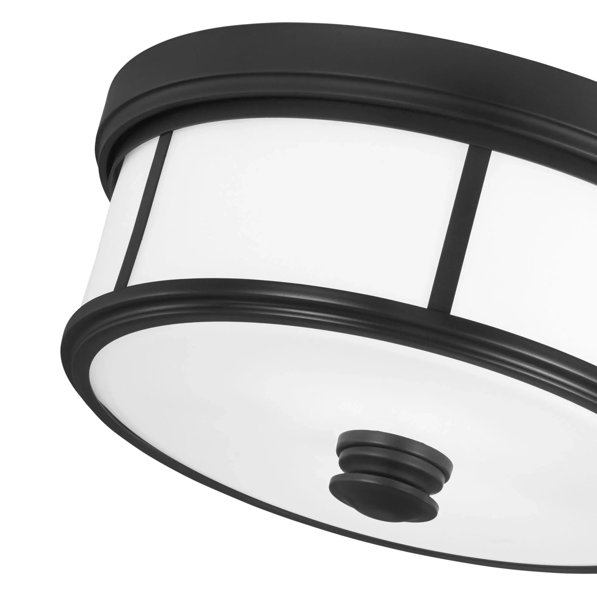 Harbour Point 14" 2-Light Flush Mount, Coal Finish