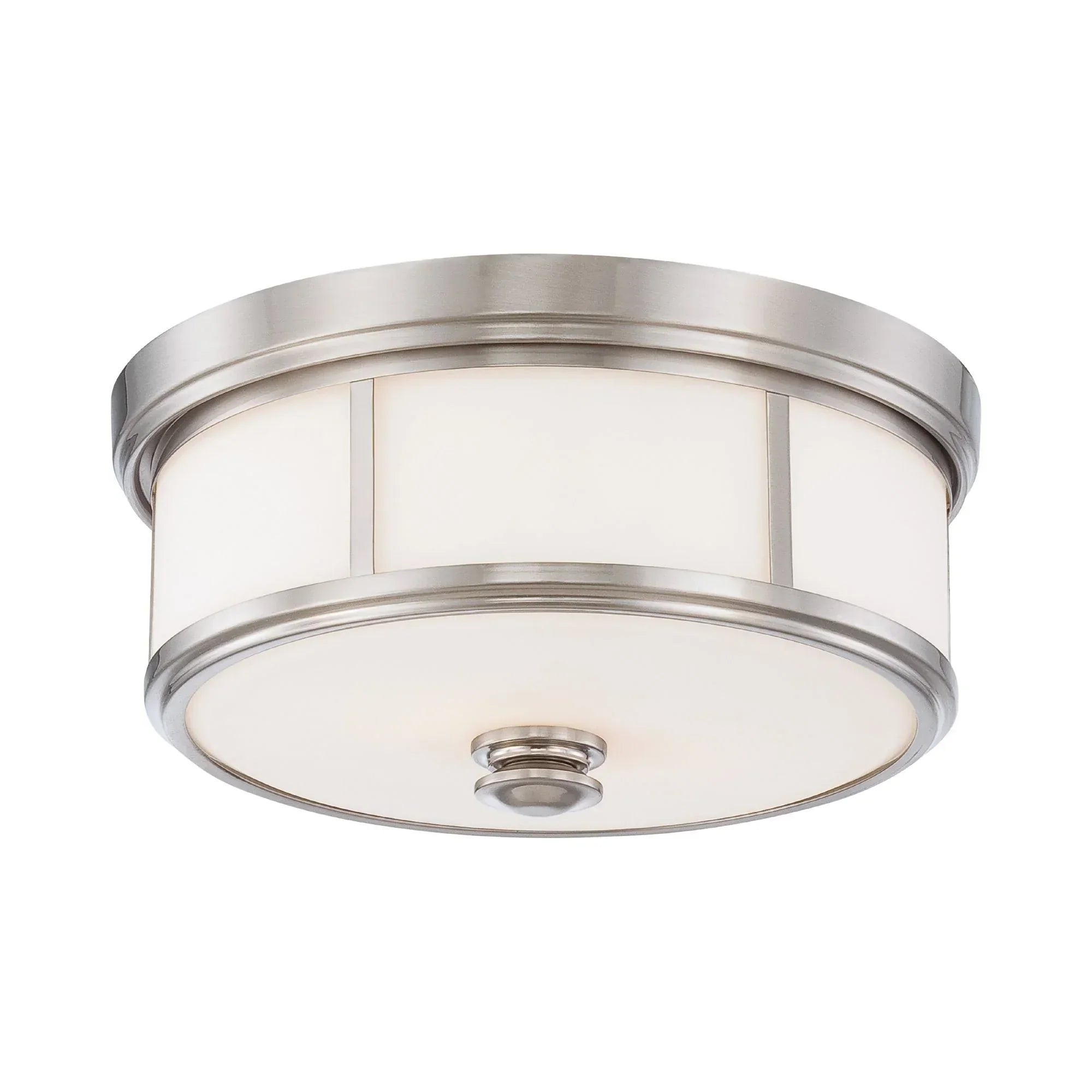 Harbour Point 14" 2-Light Flush Mount, Brushed Nickel Finish