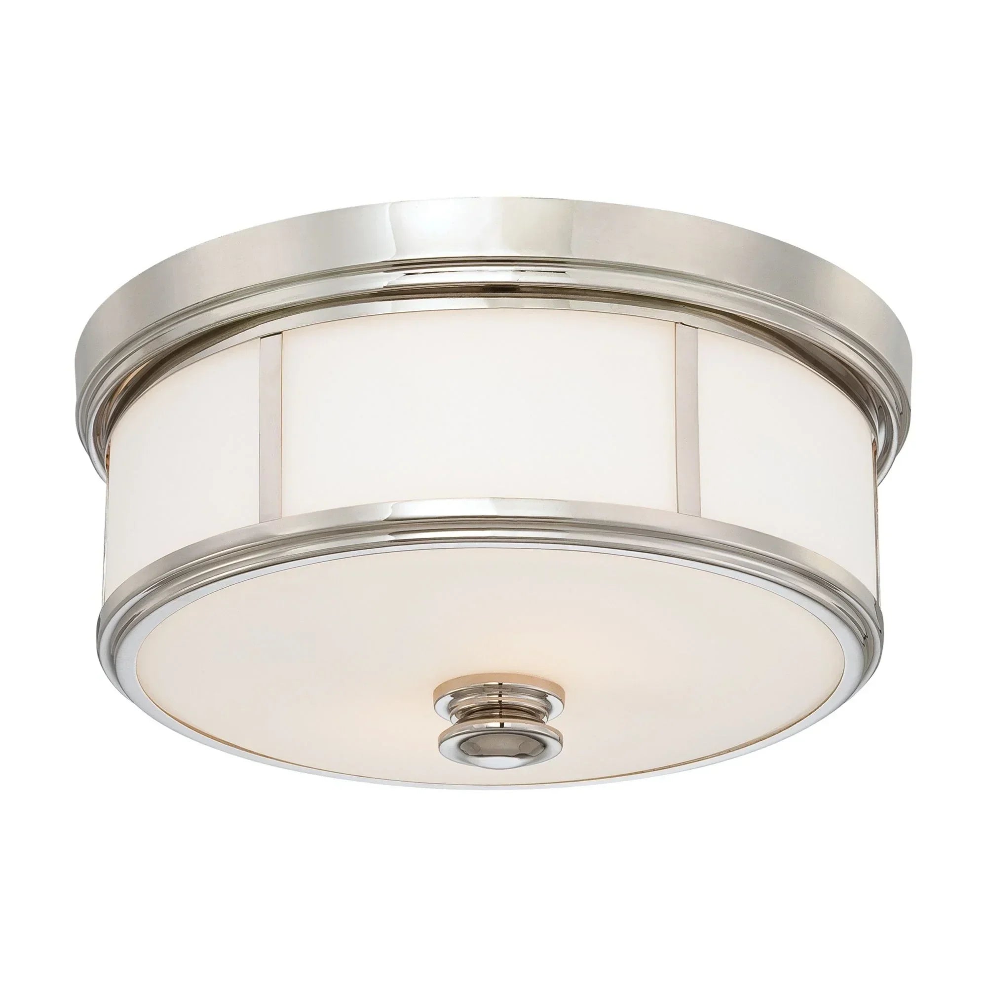 Harbour Point 16" 3-Light Flush Mount, Polished Nickel Finish