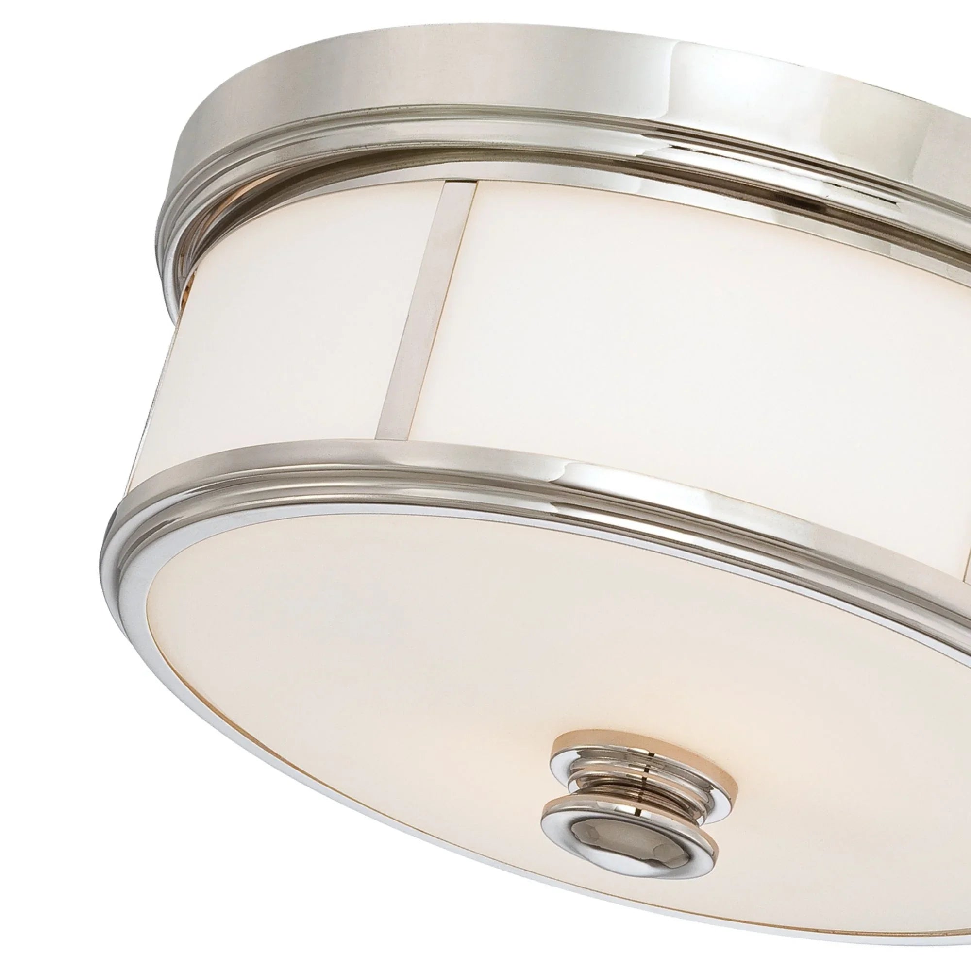 Harbour Point 16" 3-Light Flush Mount, Polished Nickel Finish