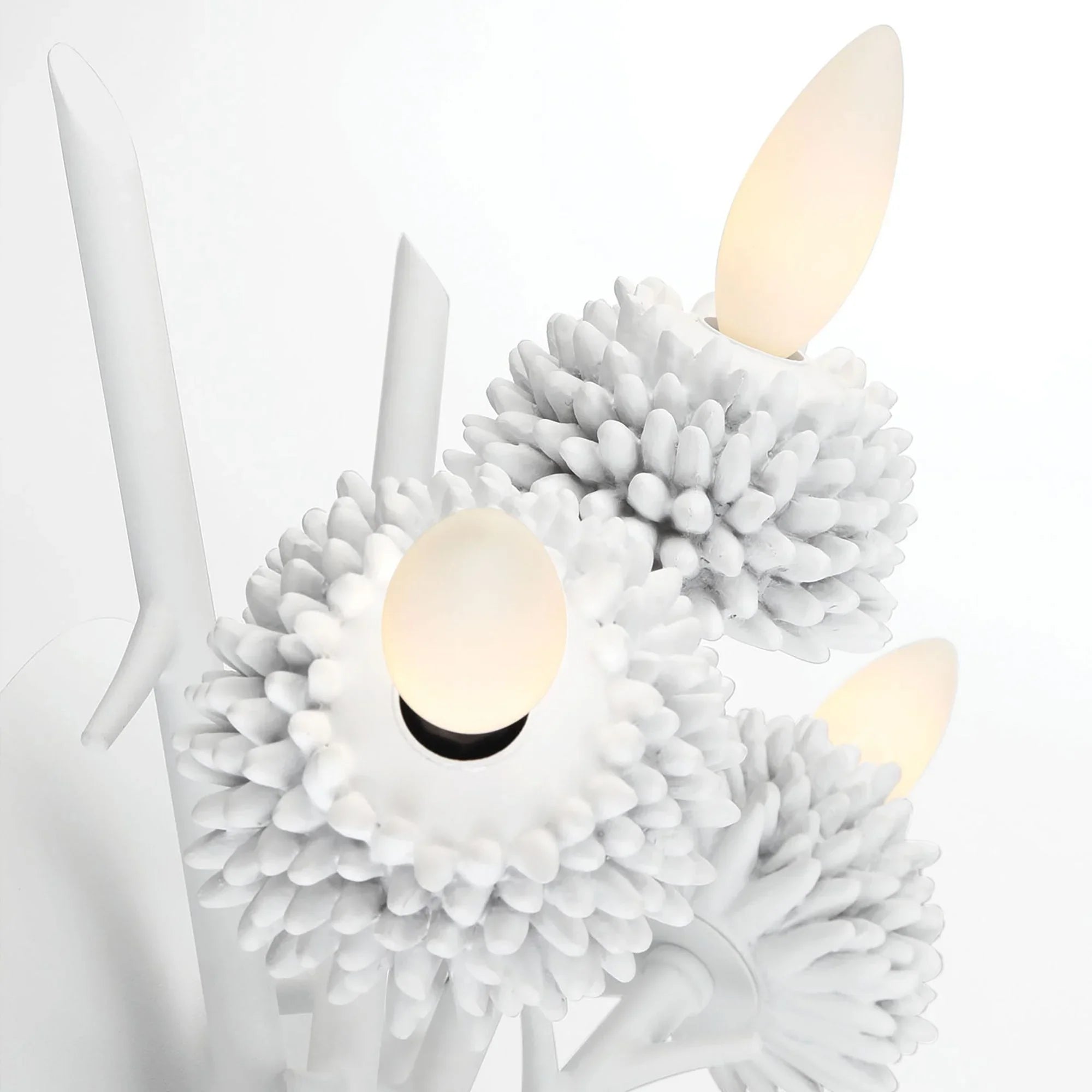 North Fork 19" 6-Light Flush Mount, Sand White Finish