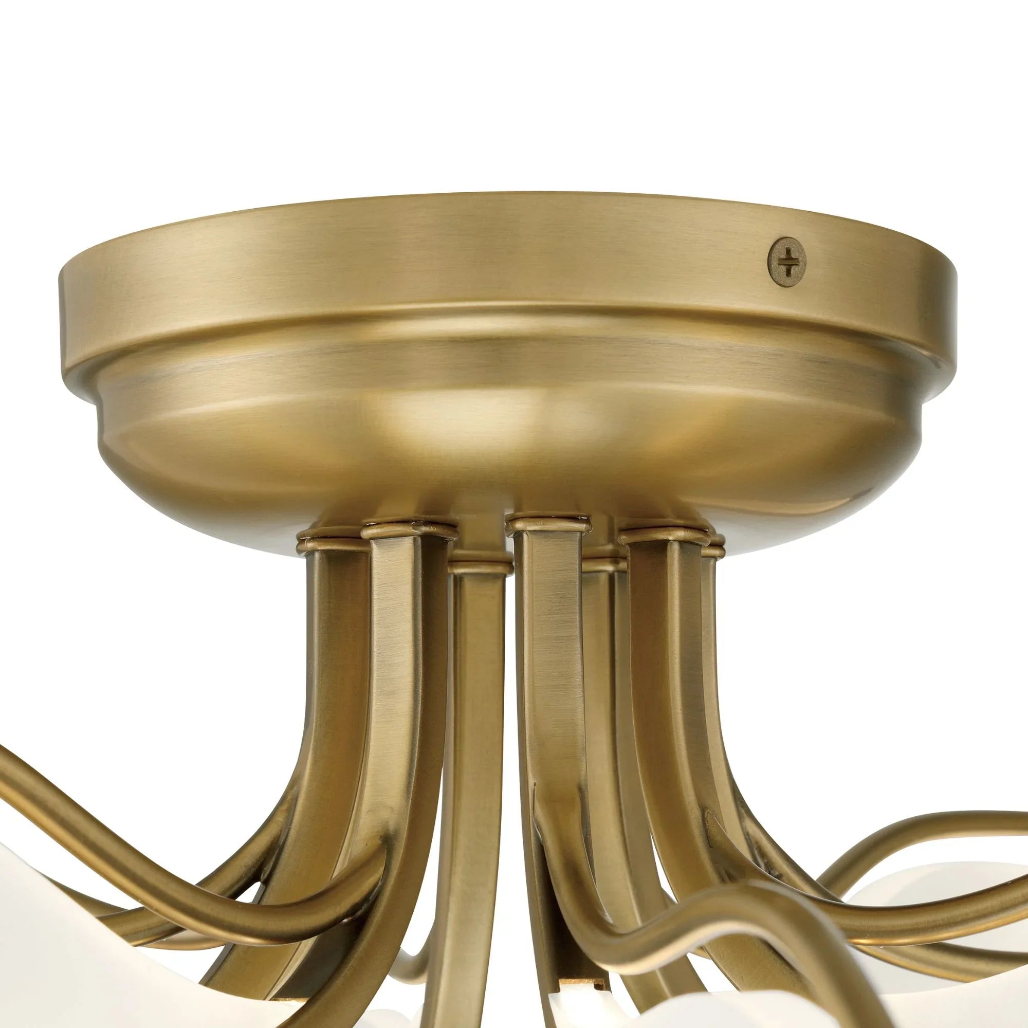Papilio 21" LED Flush Mount, Legacy Brass Finish