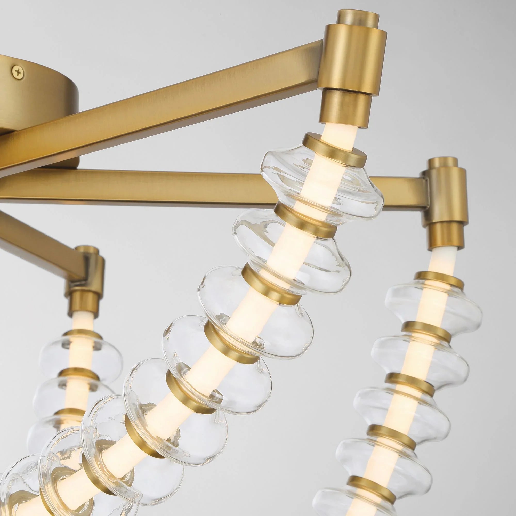 Pearl 28" LED Flush Mount, Legacy Brass Finish