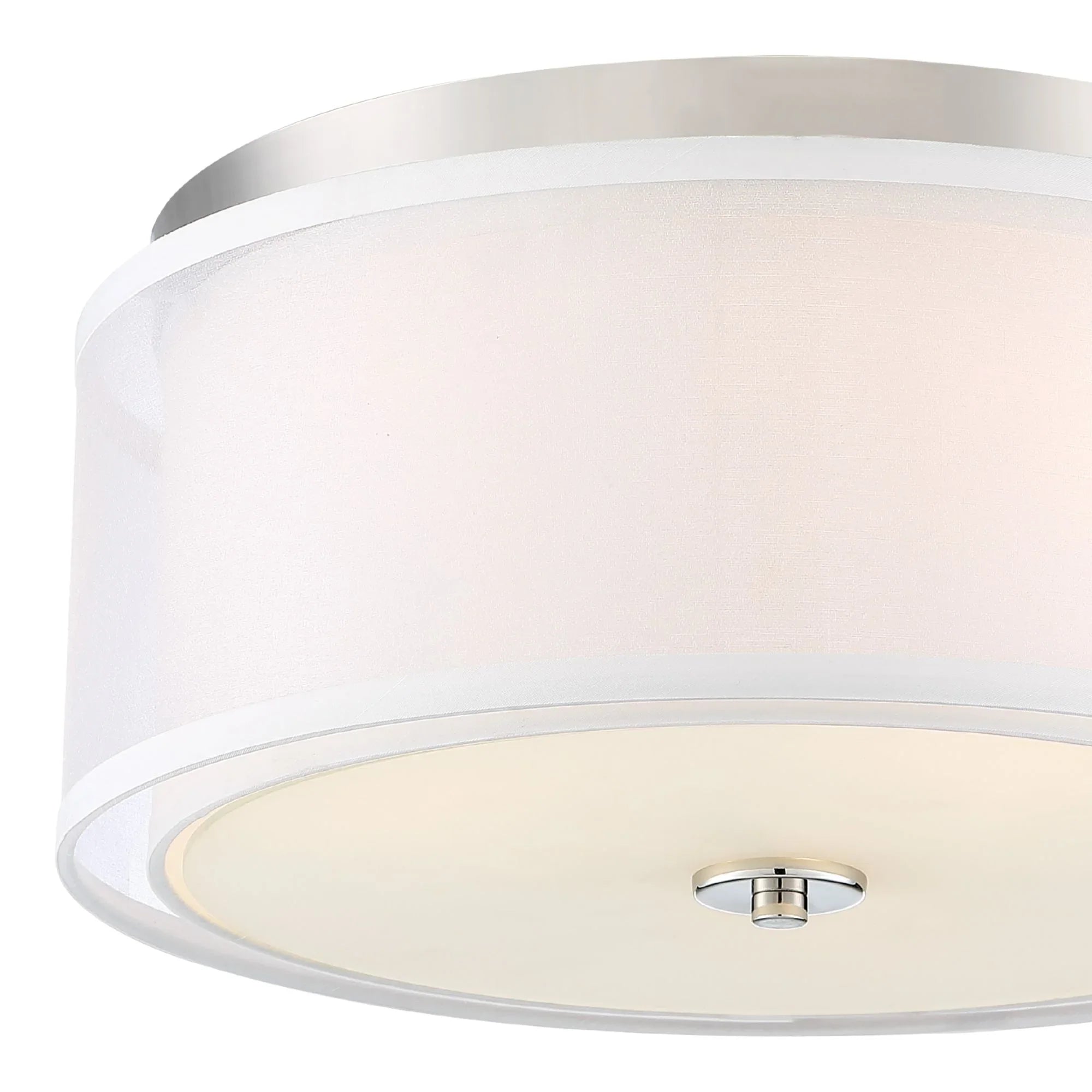 Studio 5 16" 3-Light Flush Mount, Polished Nickel Finish